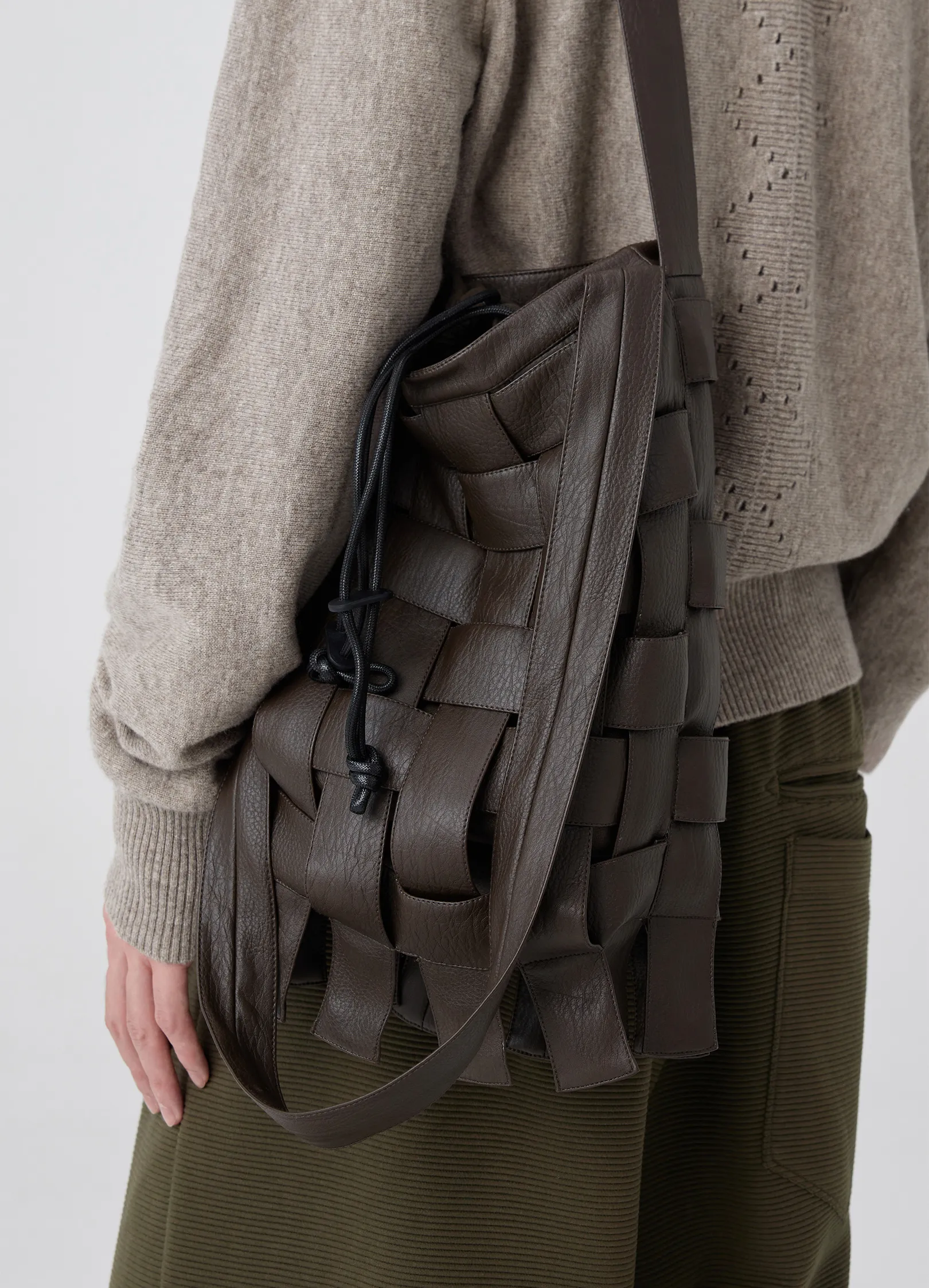 Leather Braided Bag - Image 5
