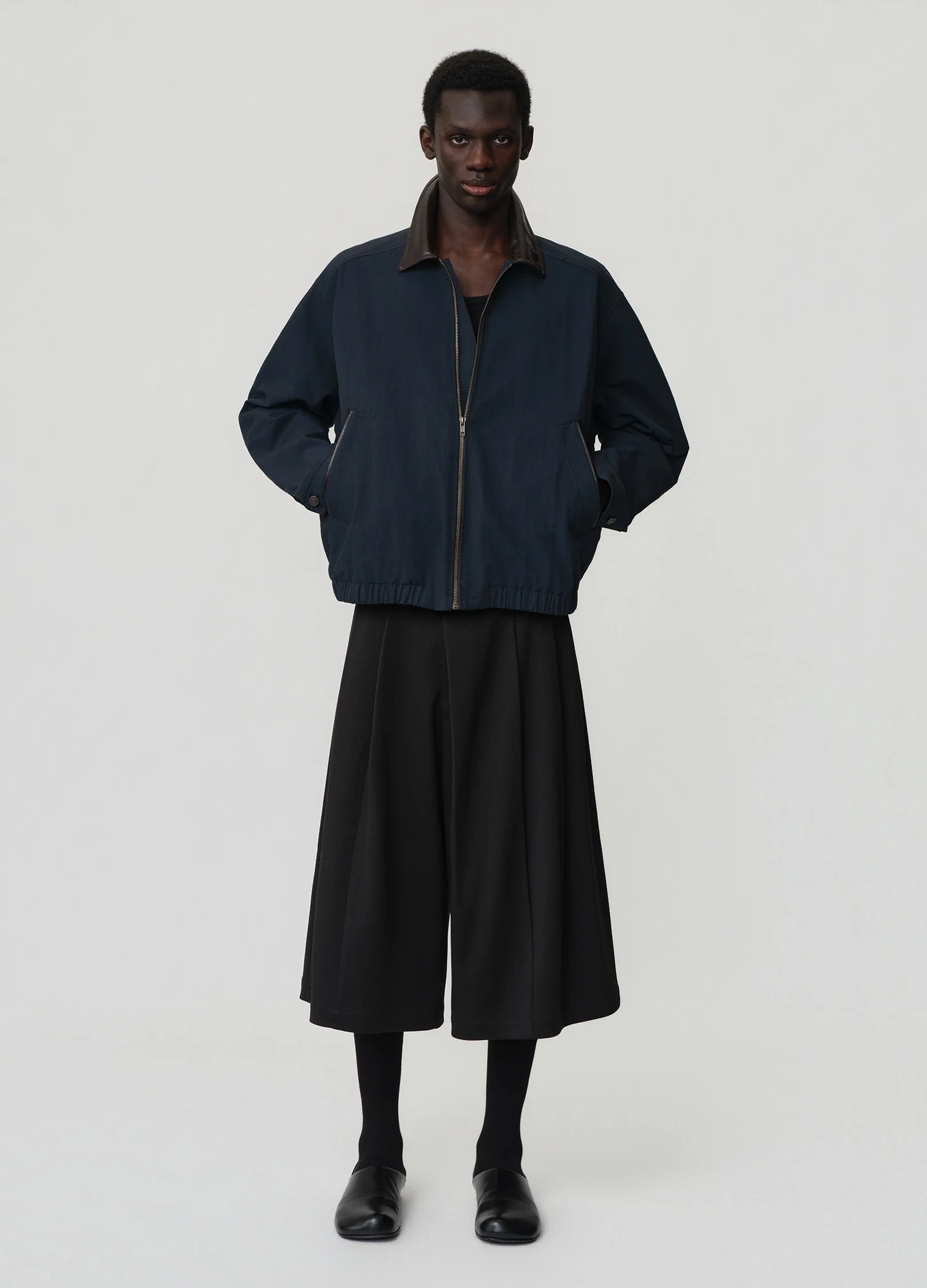 Leather Collar Jacket - Image 7