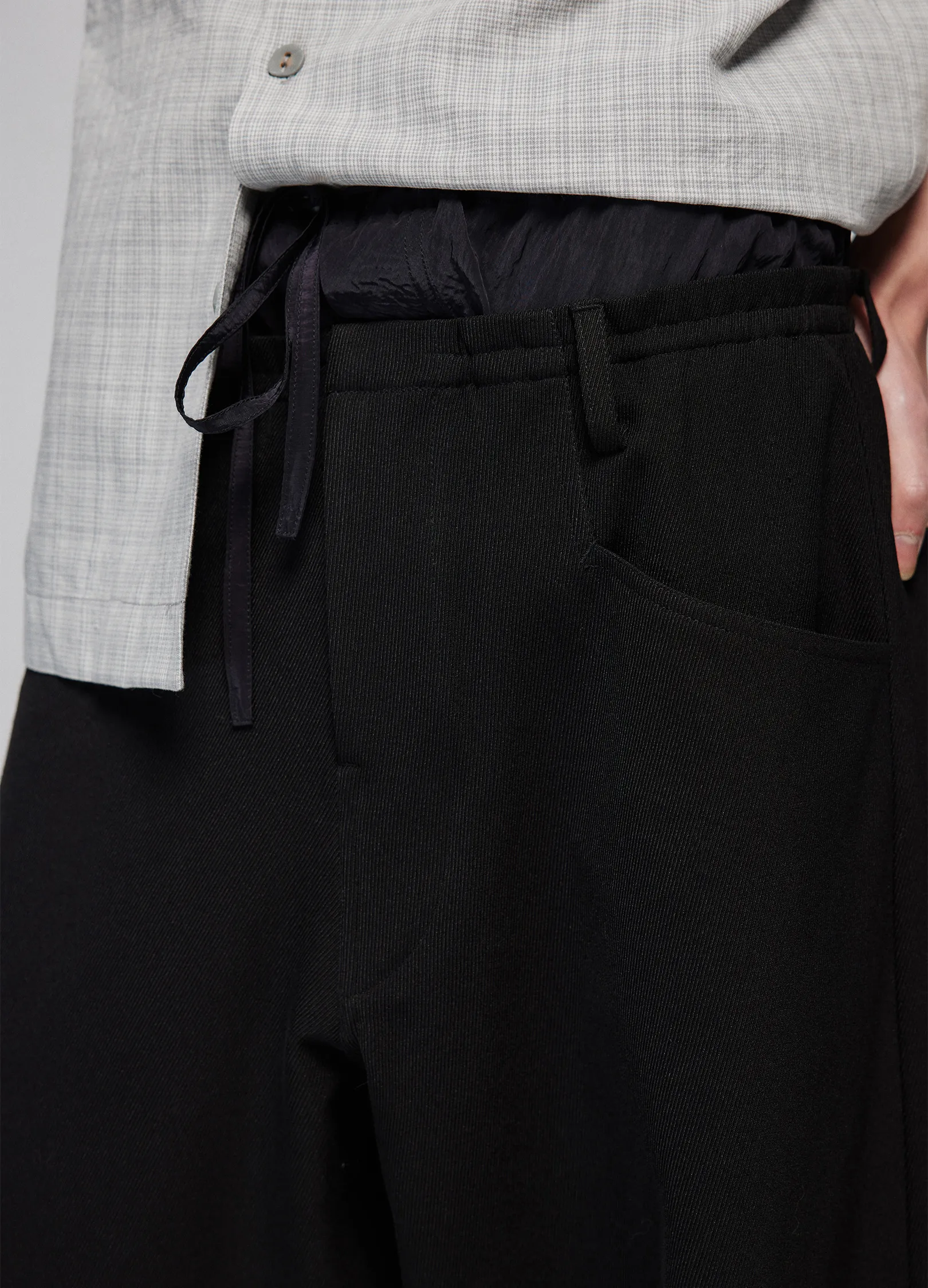 Light Splicing Wide Trousers - Image 12