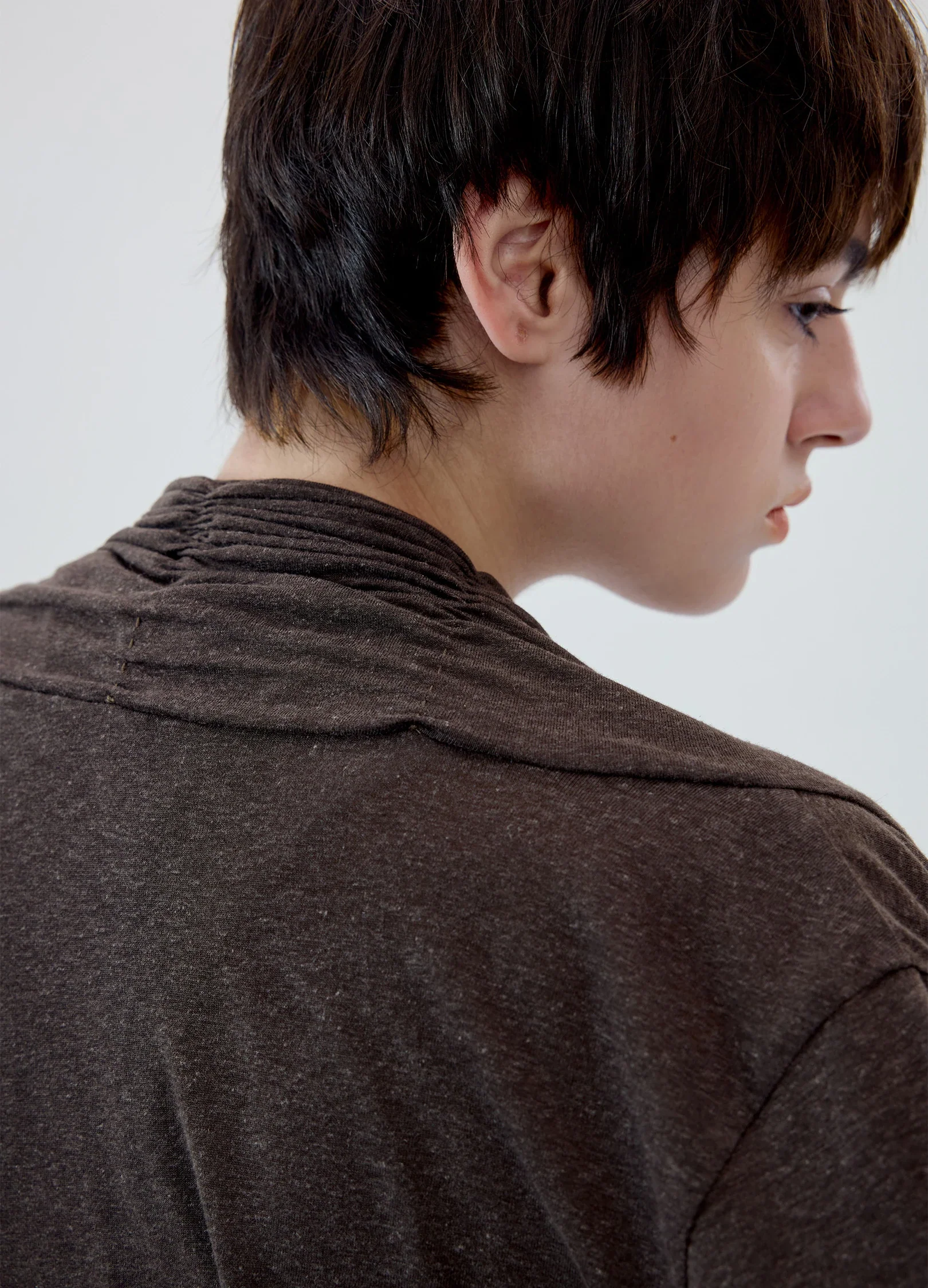 Linen Cowl Cardigan - Image 9