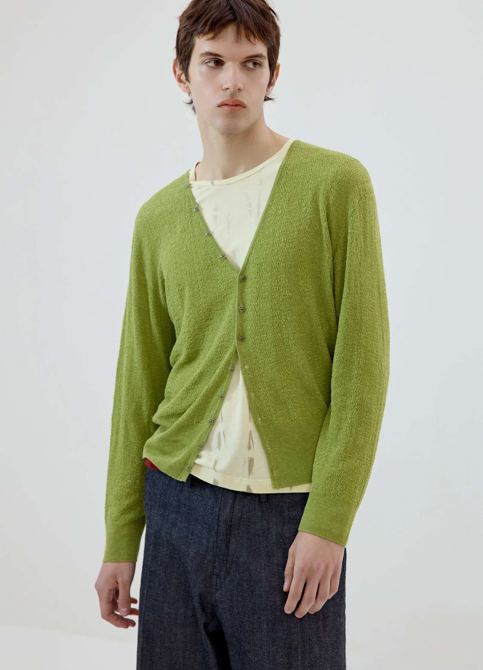 Linen Knit Cardigan - Image 2