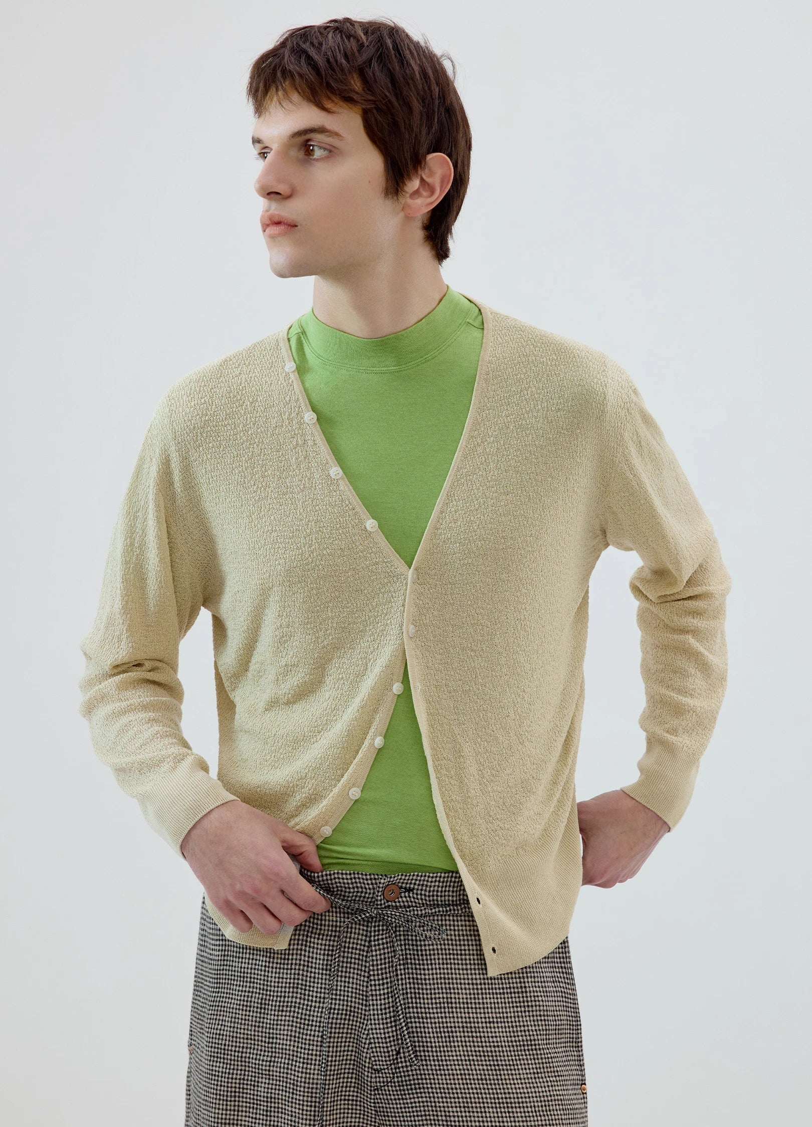 Linen Knit Cardigan - Image 4