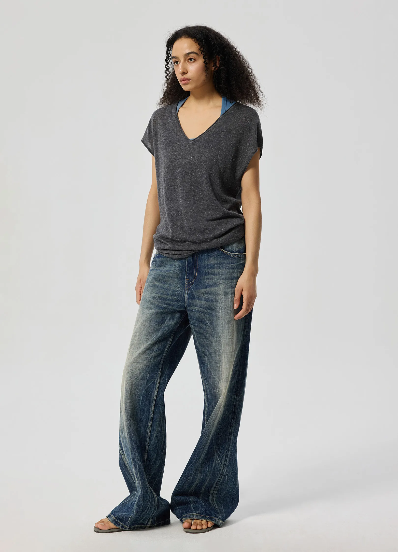 Linen V Shirt - Image 8