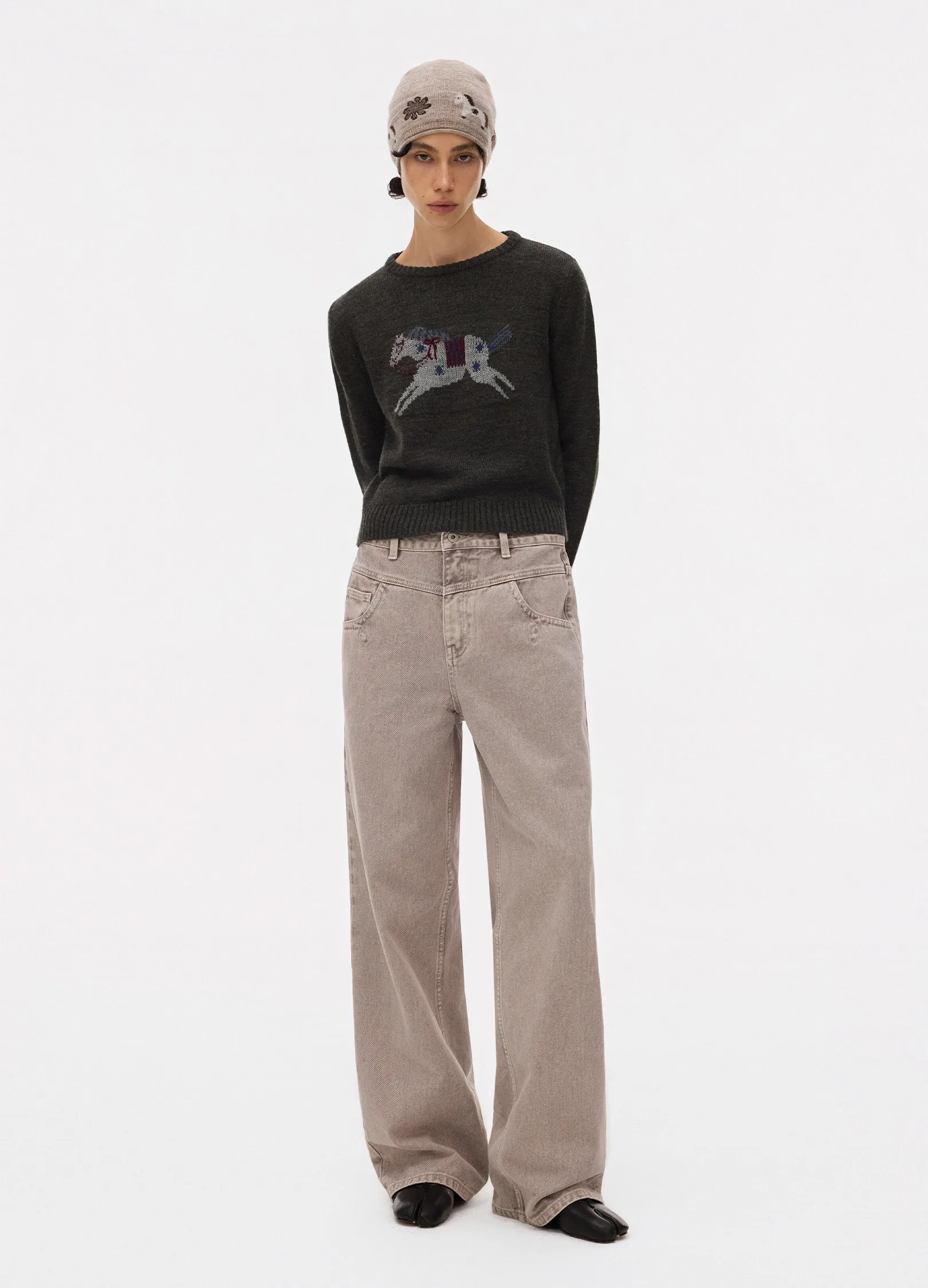 Merino Knit Embroidered Top - Image 2