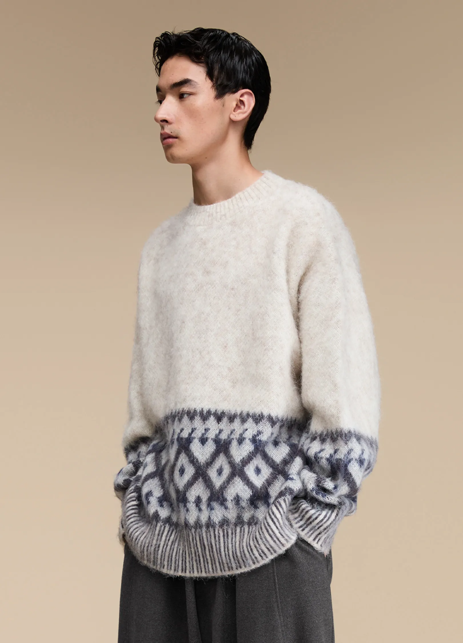 Mohair Graphic Sweater - Image 3