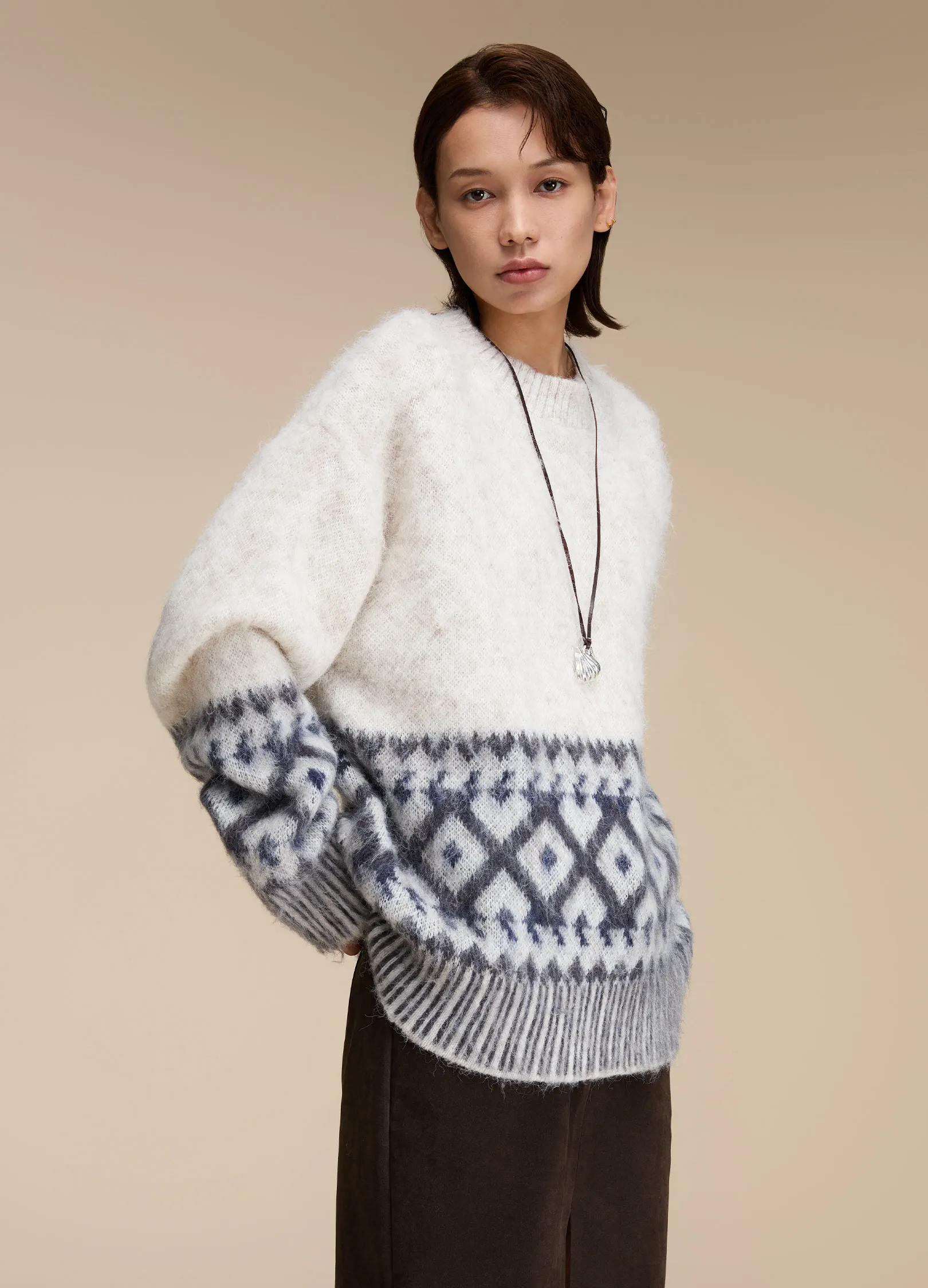 Mohair Graphic Sweater - Image 4