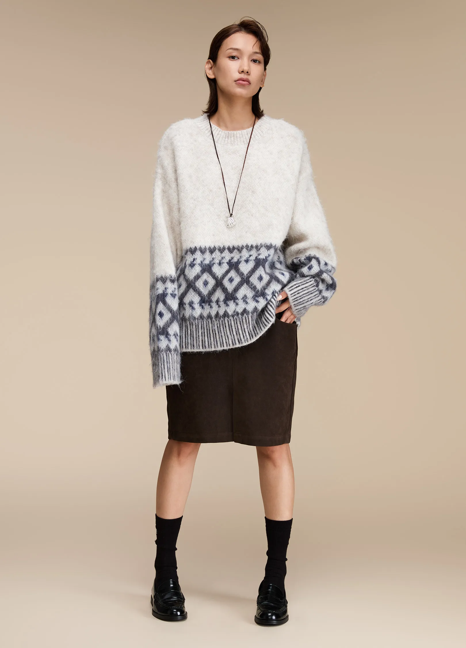 Mohair Graphic Sweater - Image 9