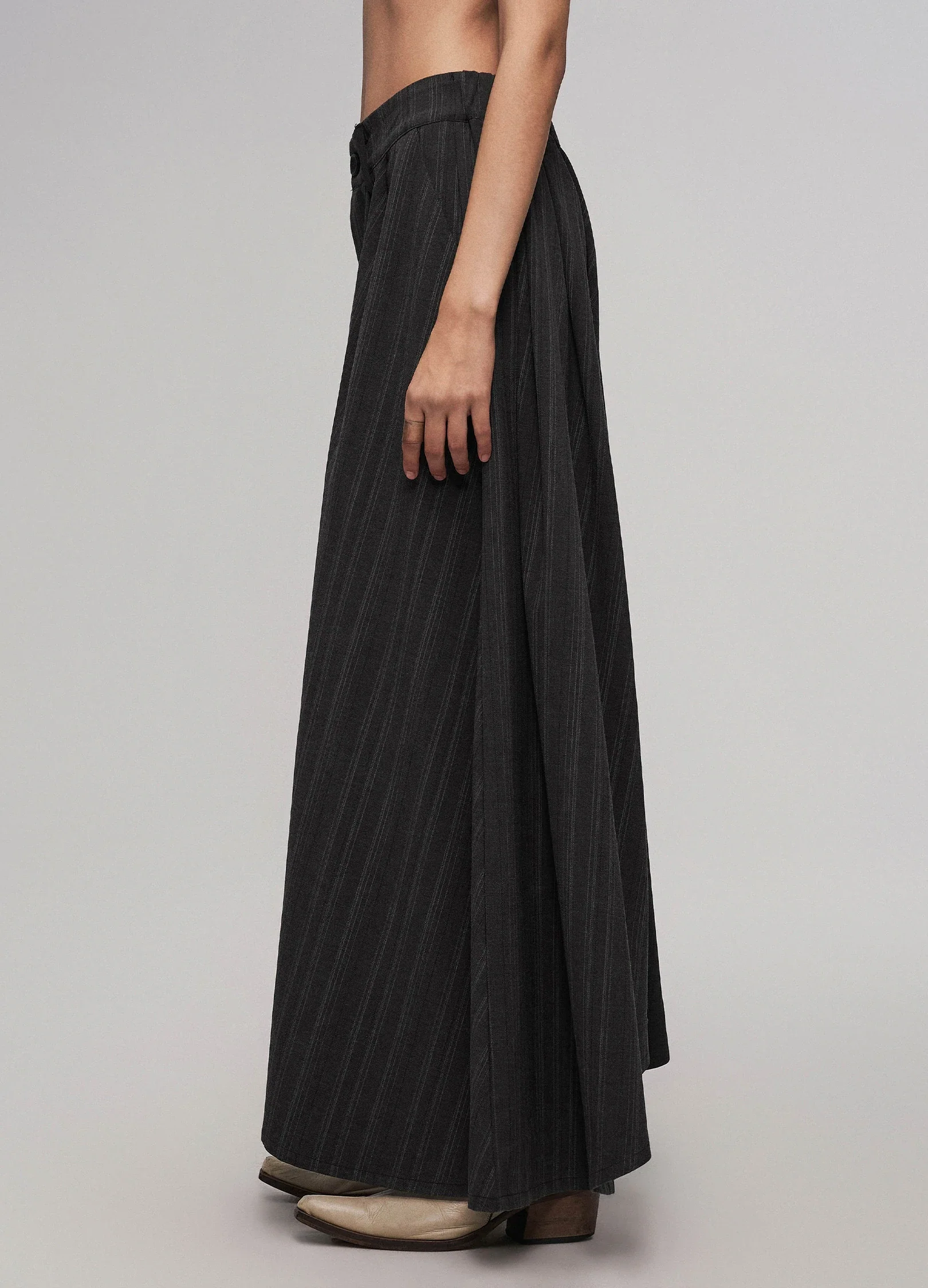 Offset Pleat Trousers - Image 3