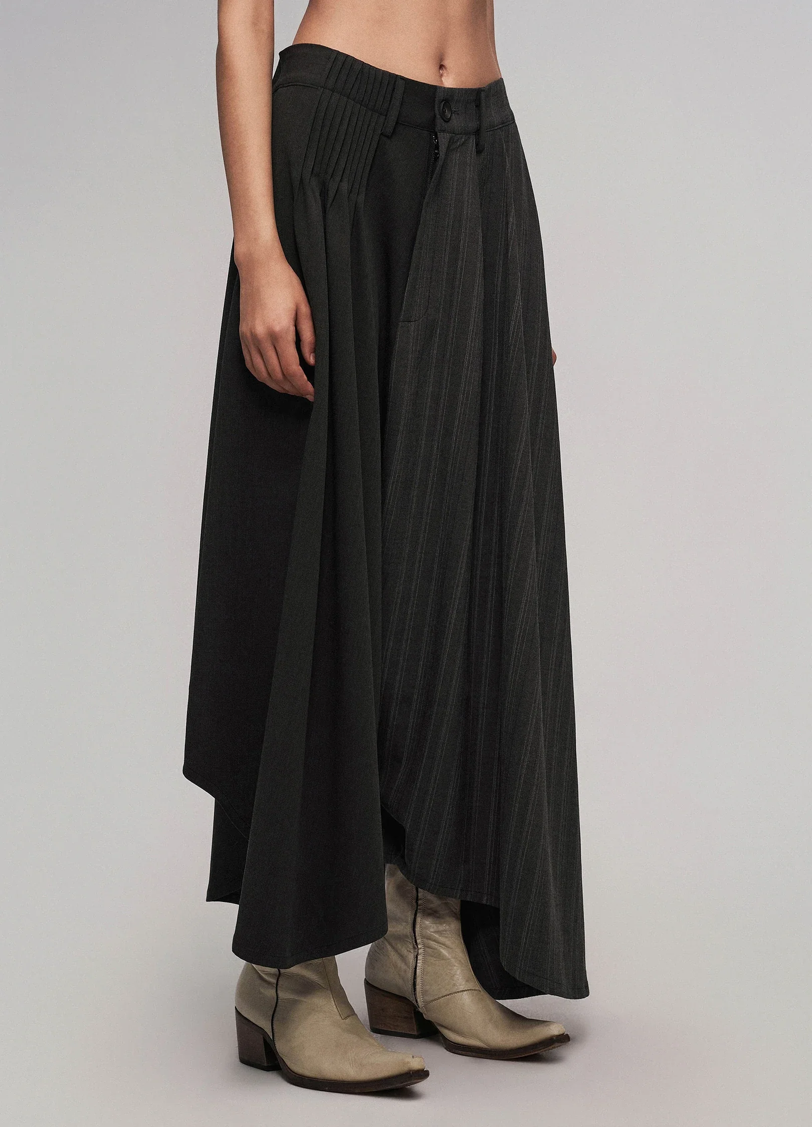 Offset Pleat Trousers - Image 5