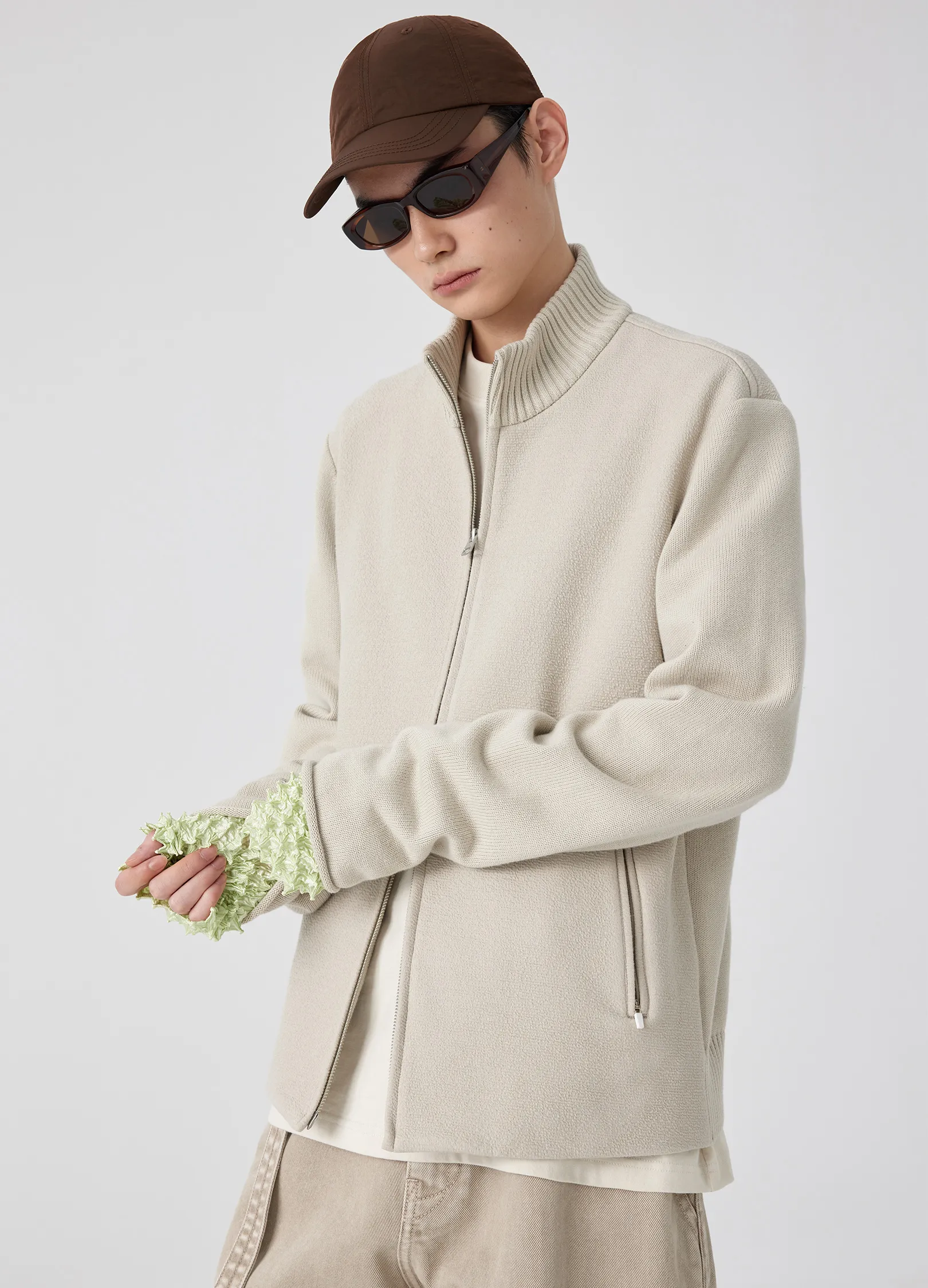 Paneled Knit Jacket - Image 2