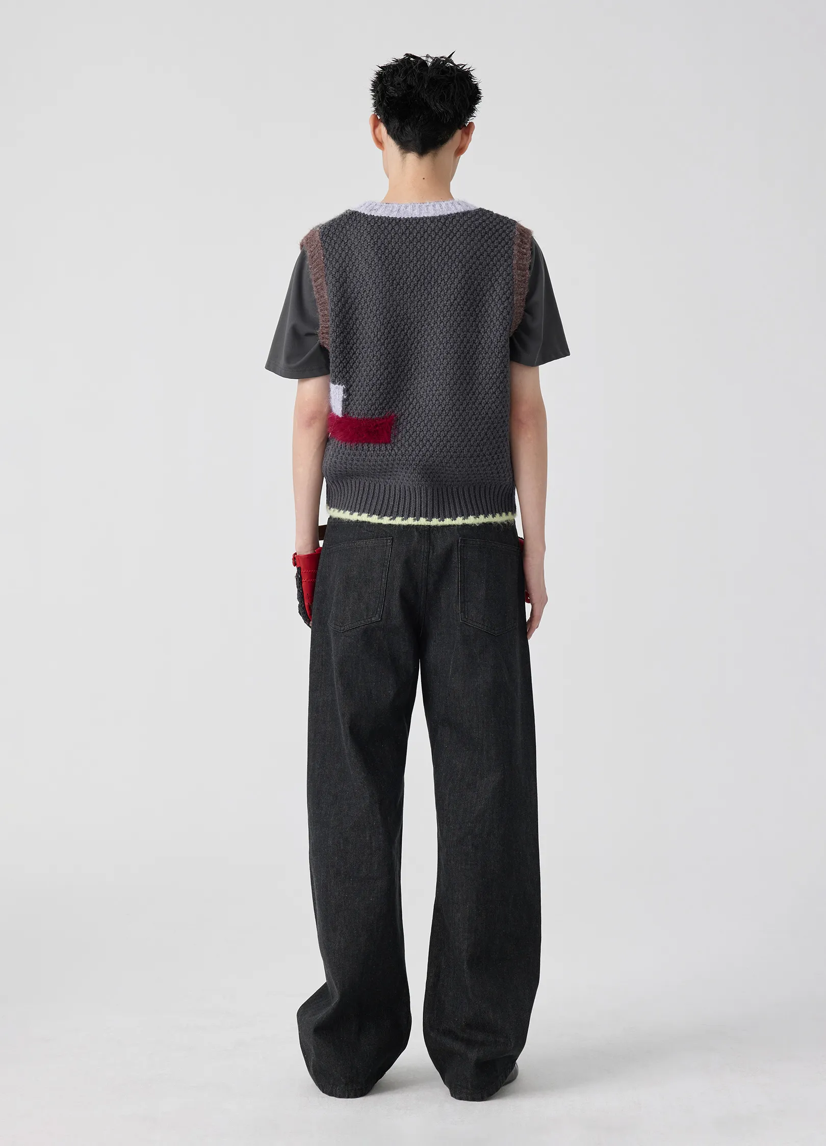 Patchwork Wool Vest - Image 13