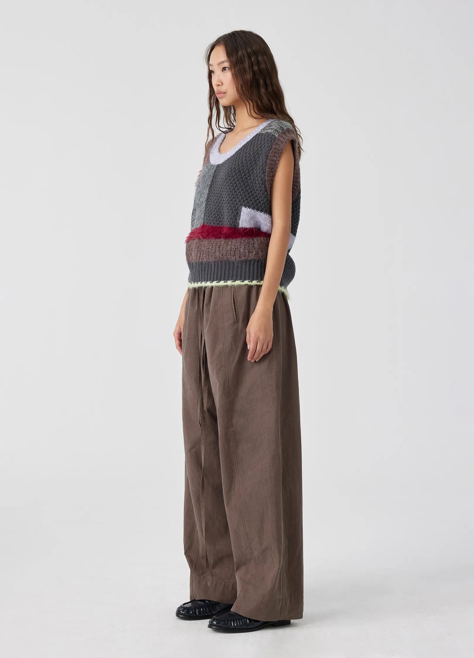 Patchwork Wool Vest - Image 6