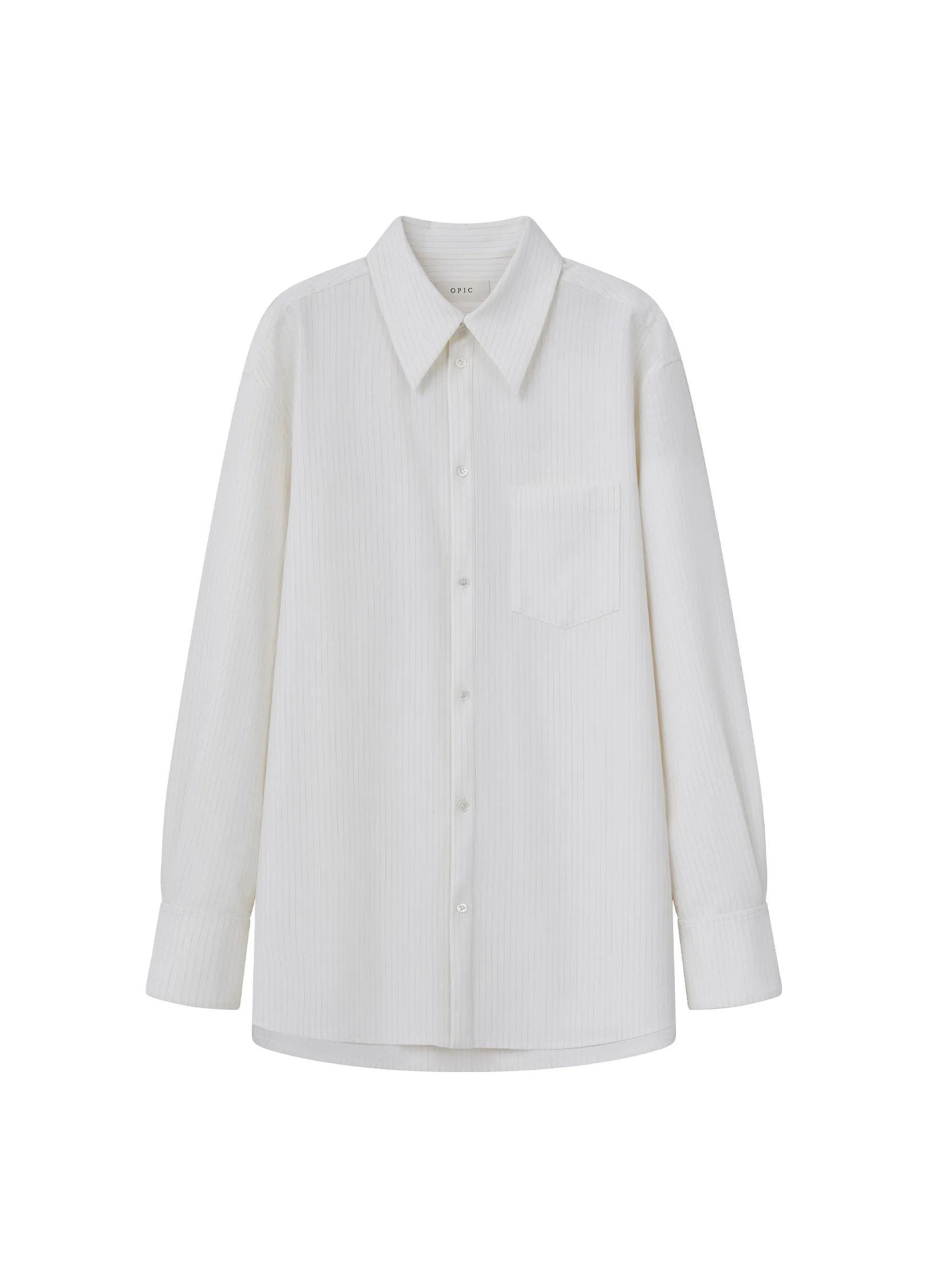 Pinstripe Extended Shirt - Image 12