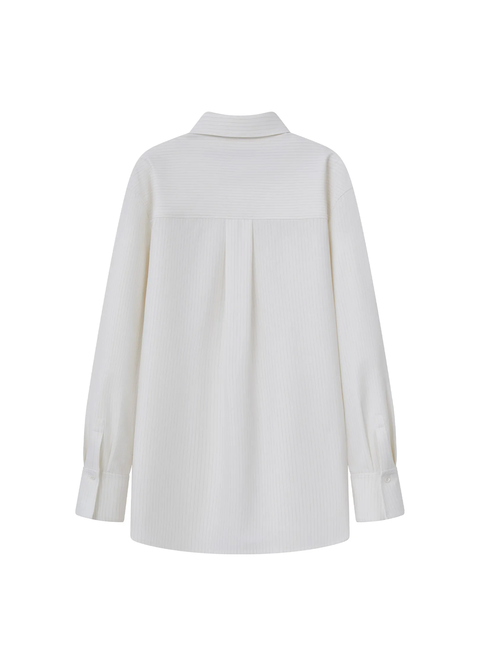 Pinstripe Extended Shirt - Image 13