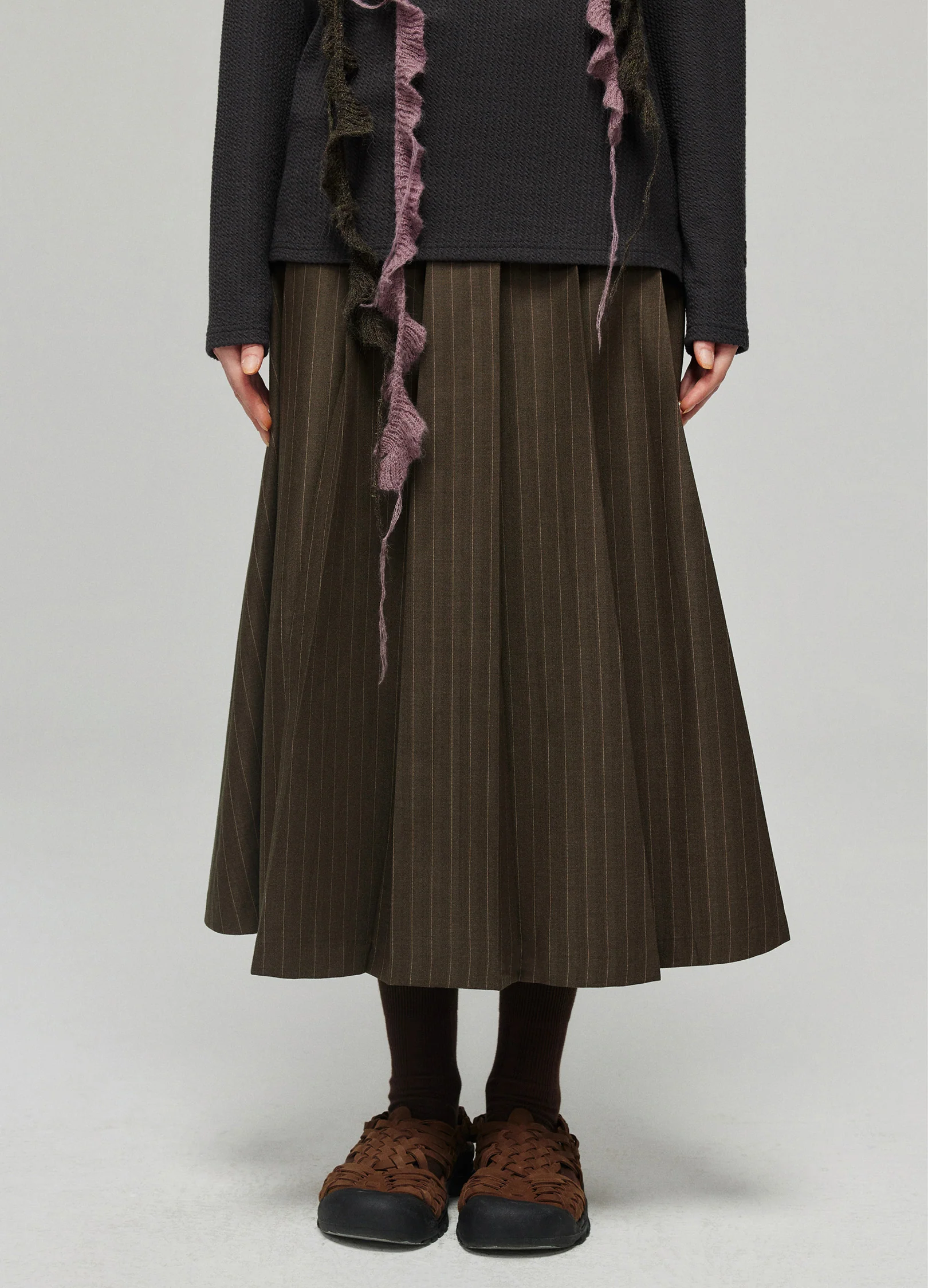 Pinstripe Skirt - Image 10