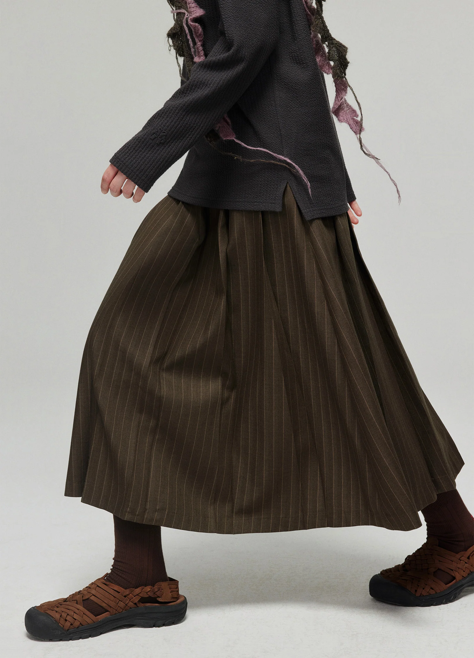 Pinstripe Skirt - Image 4