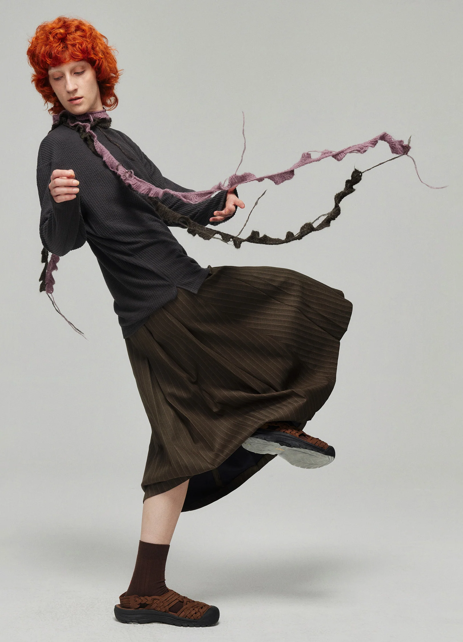 Pinstripe Skirt - Image 5