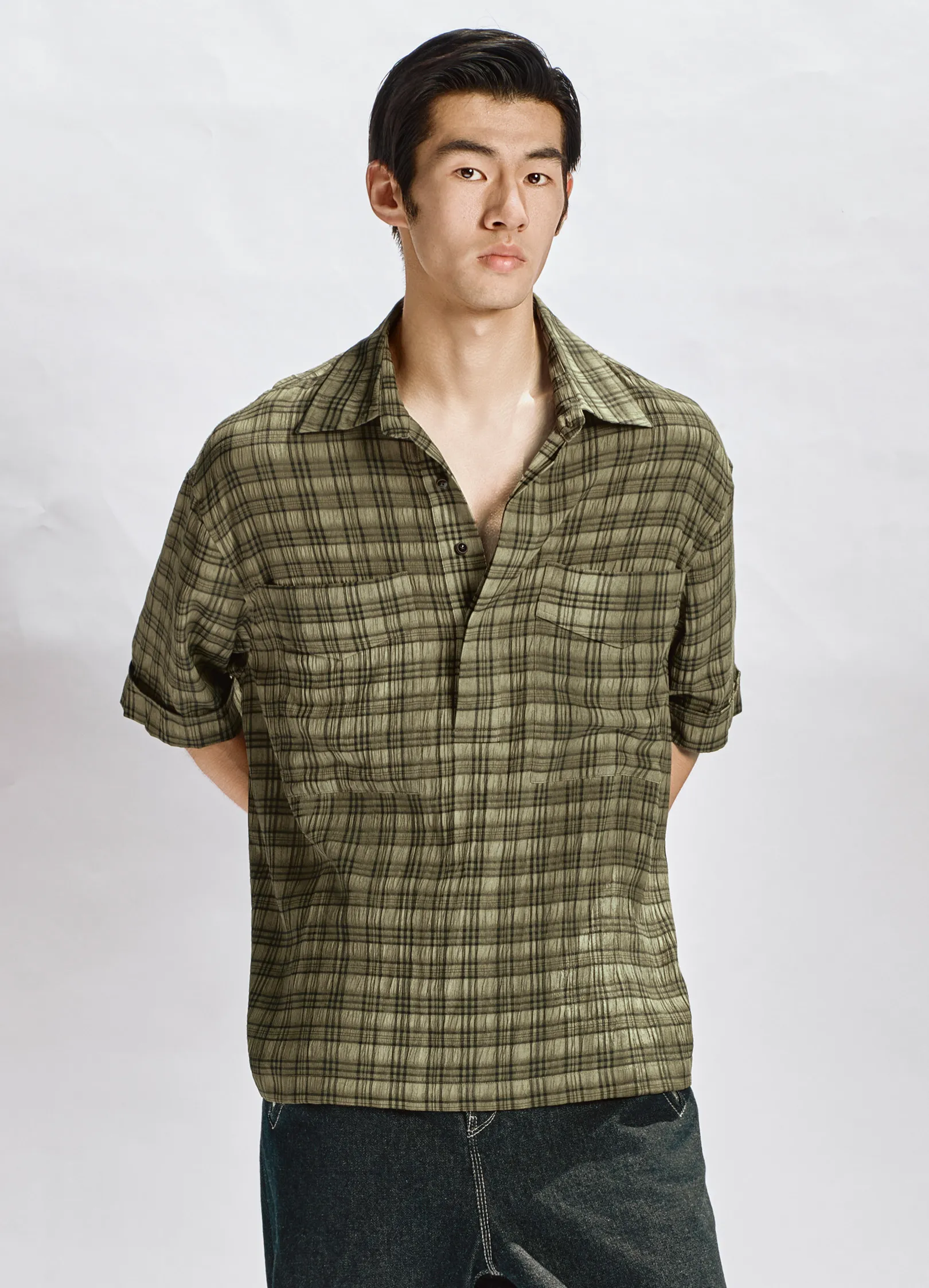 Plaid Curve Shirt - Image 2