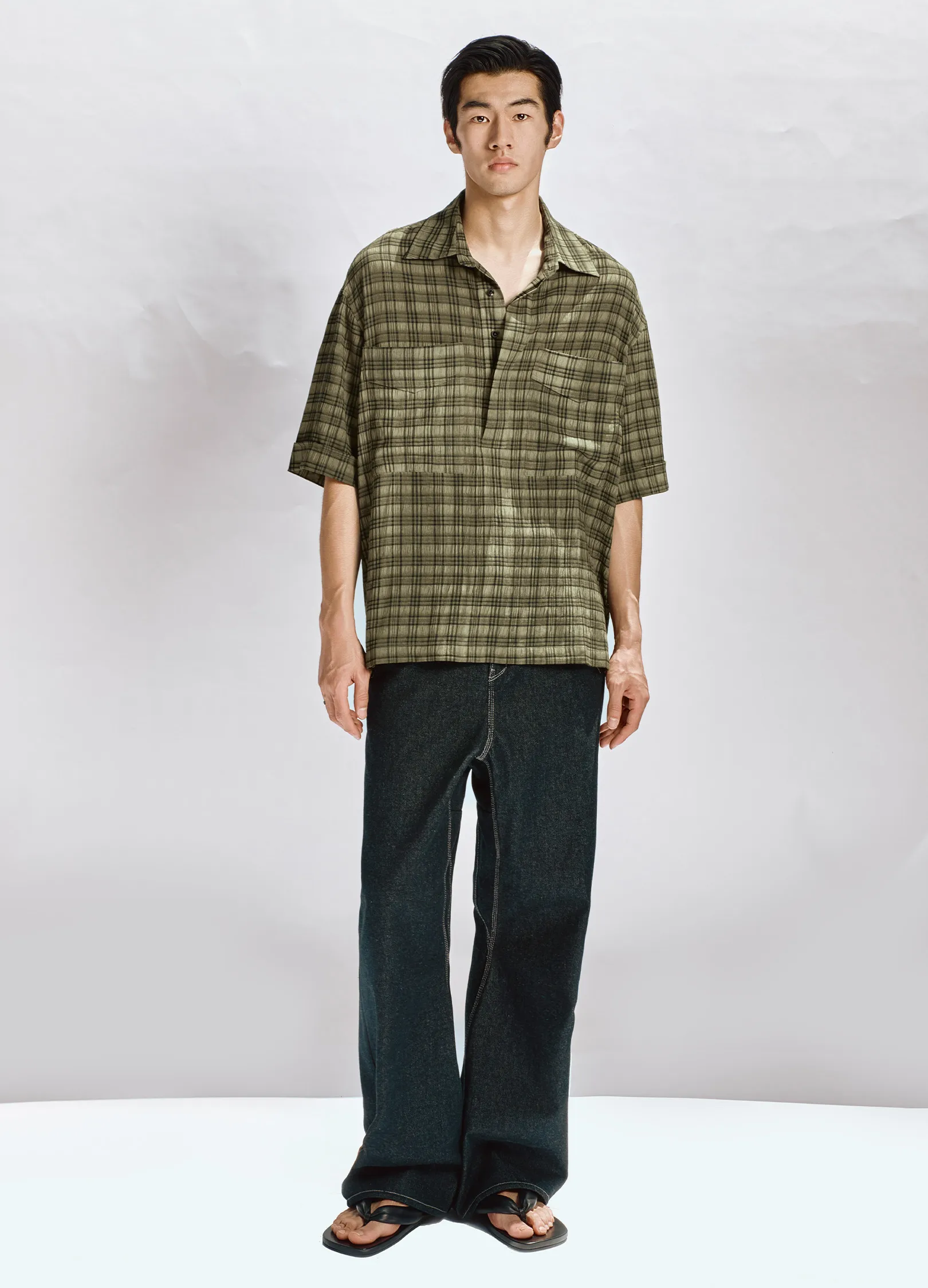 Plaid Curve Shirt - Image 4