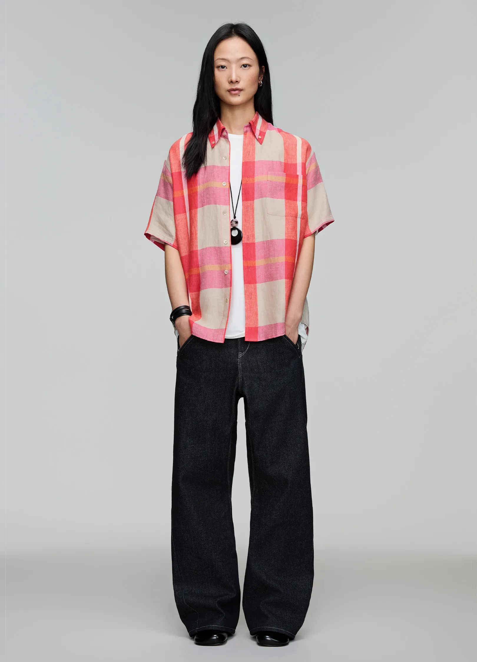 Plaid Loose Shirt - Image 10