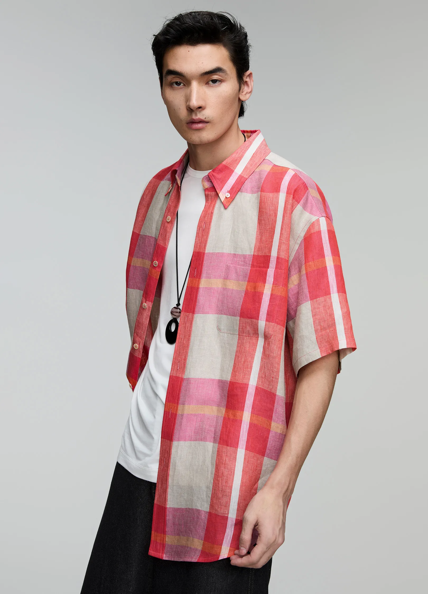 Plaid Loose Shirt - Image 4