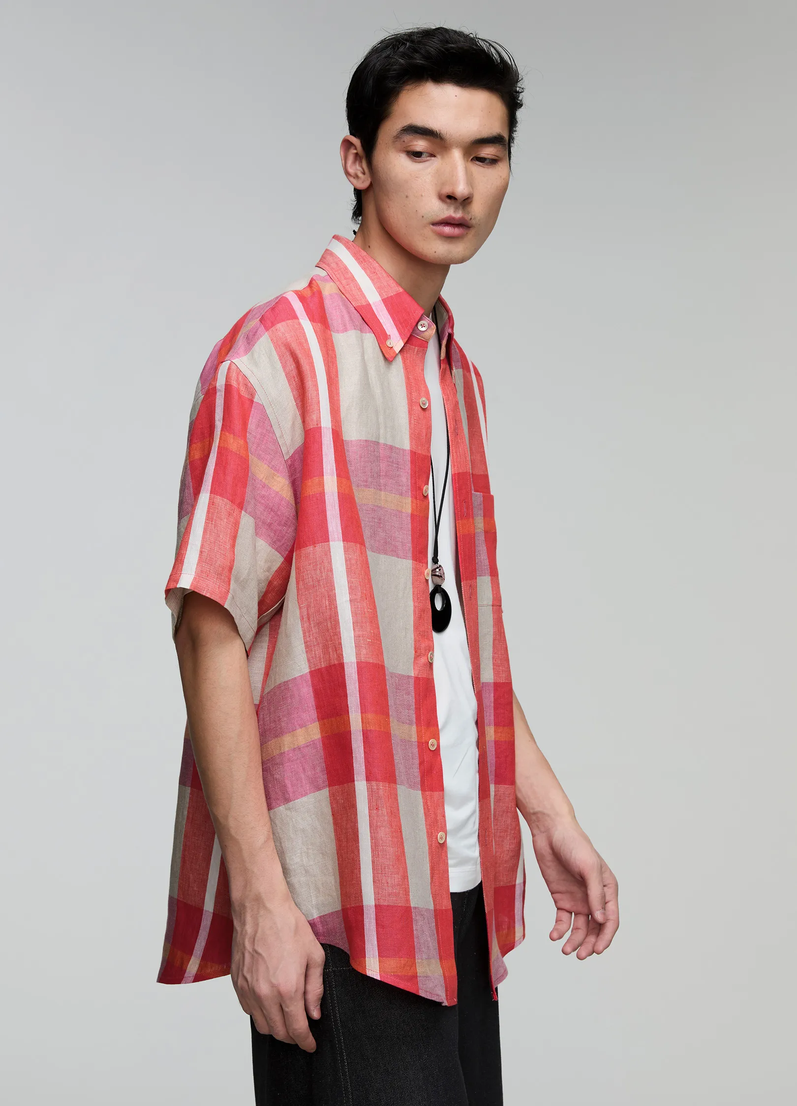 Plaid Loose Shirt - Image 6