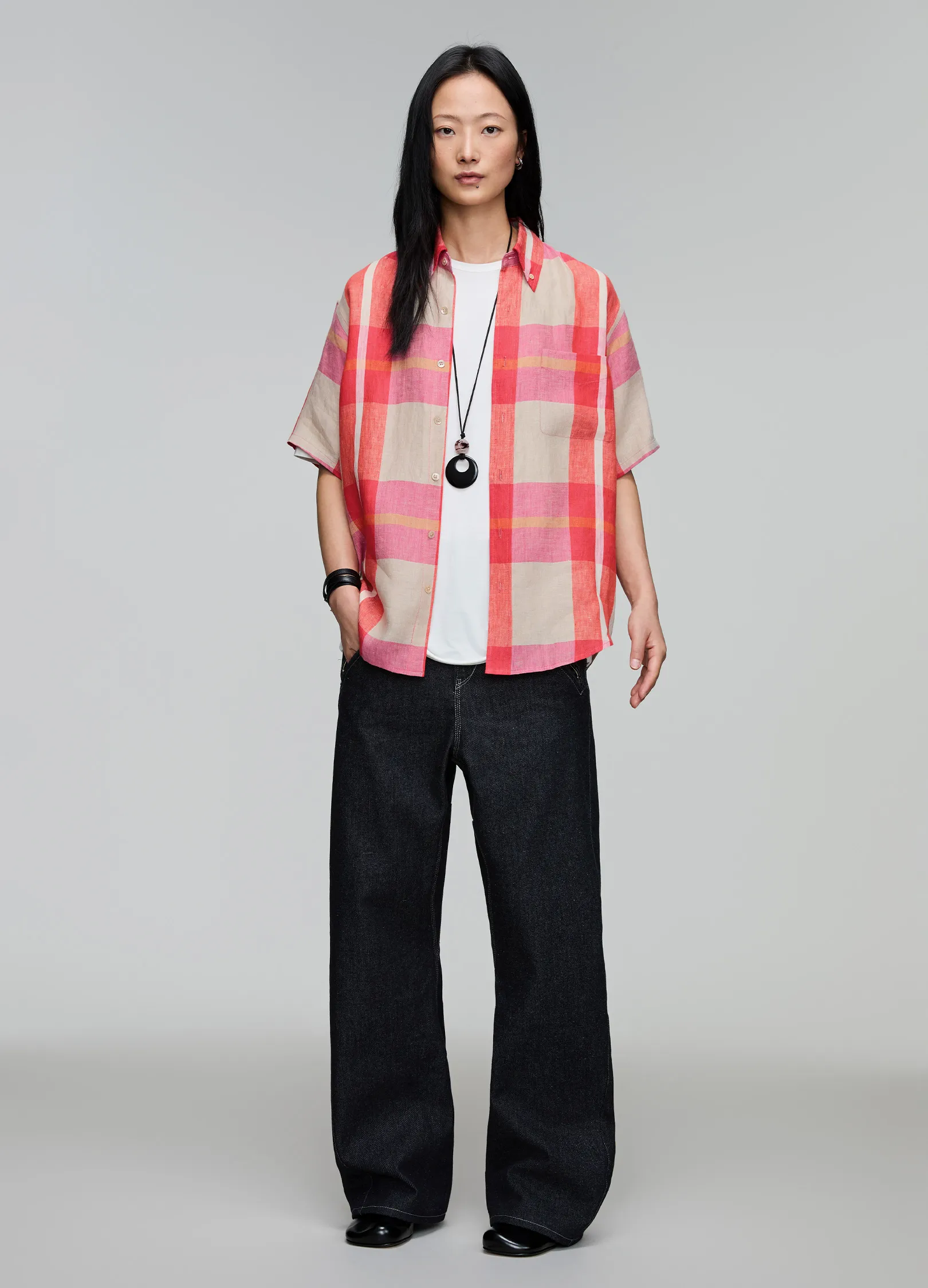 Plaid Loose Shirt - Image 8