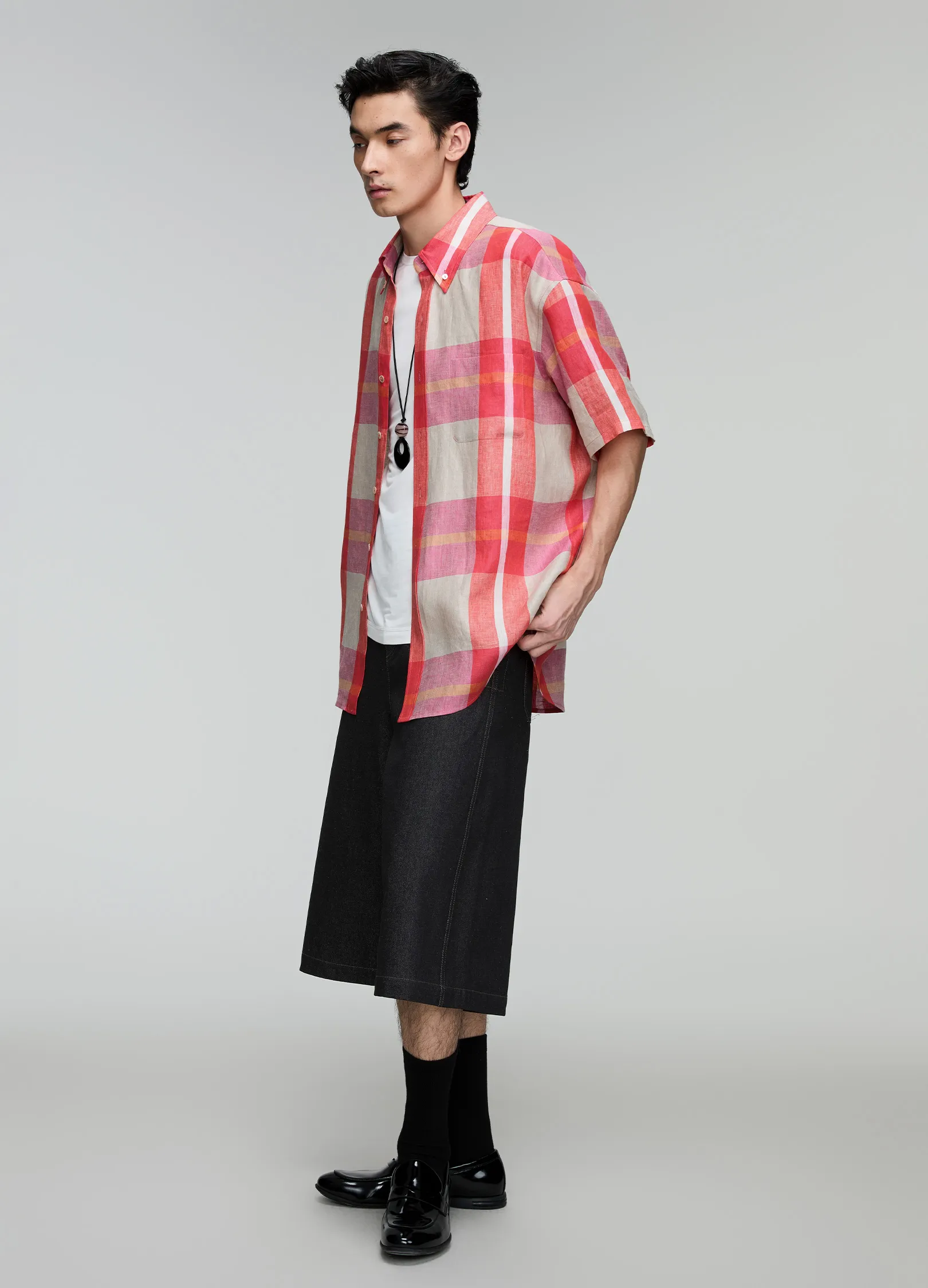 Plaid Loose Shirt - Image 9
