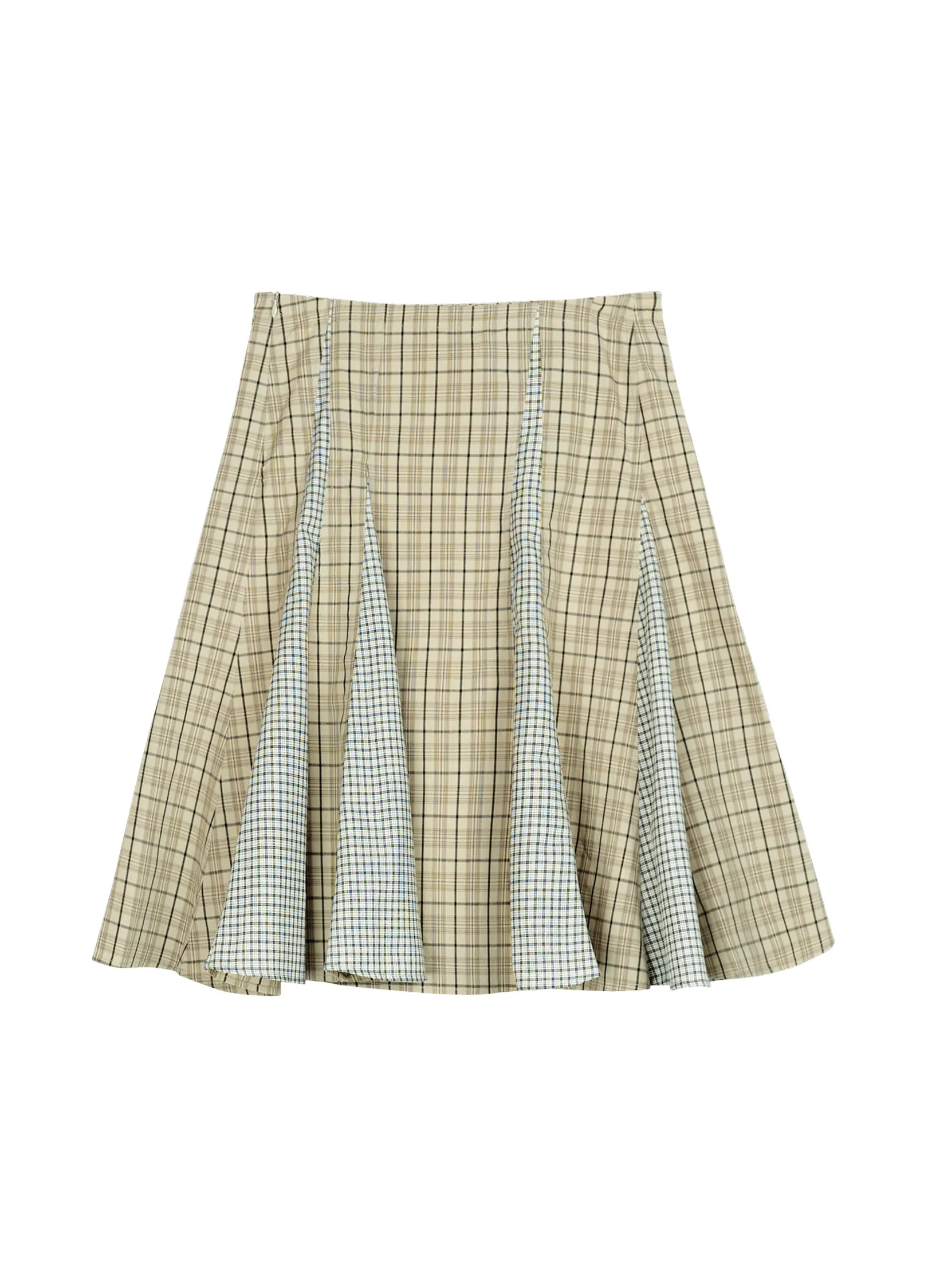 Plaid Mid Skirt - Image 12