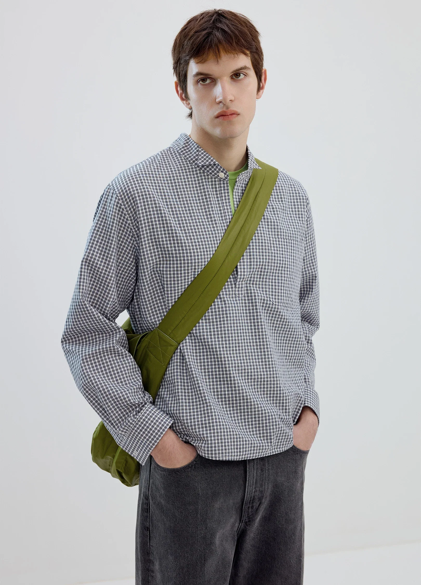 Plaid Structured Shirt