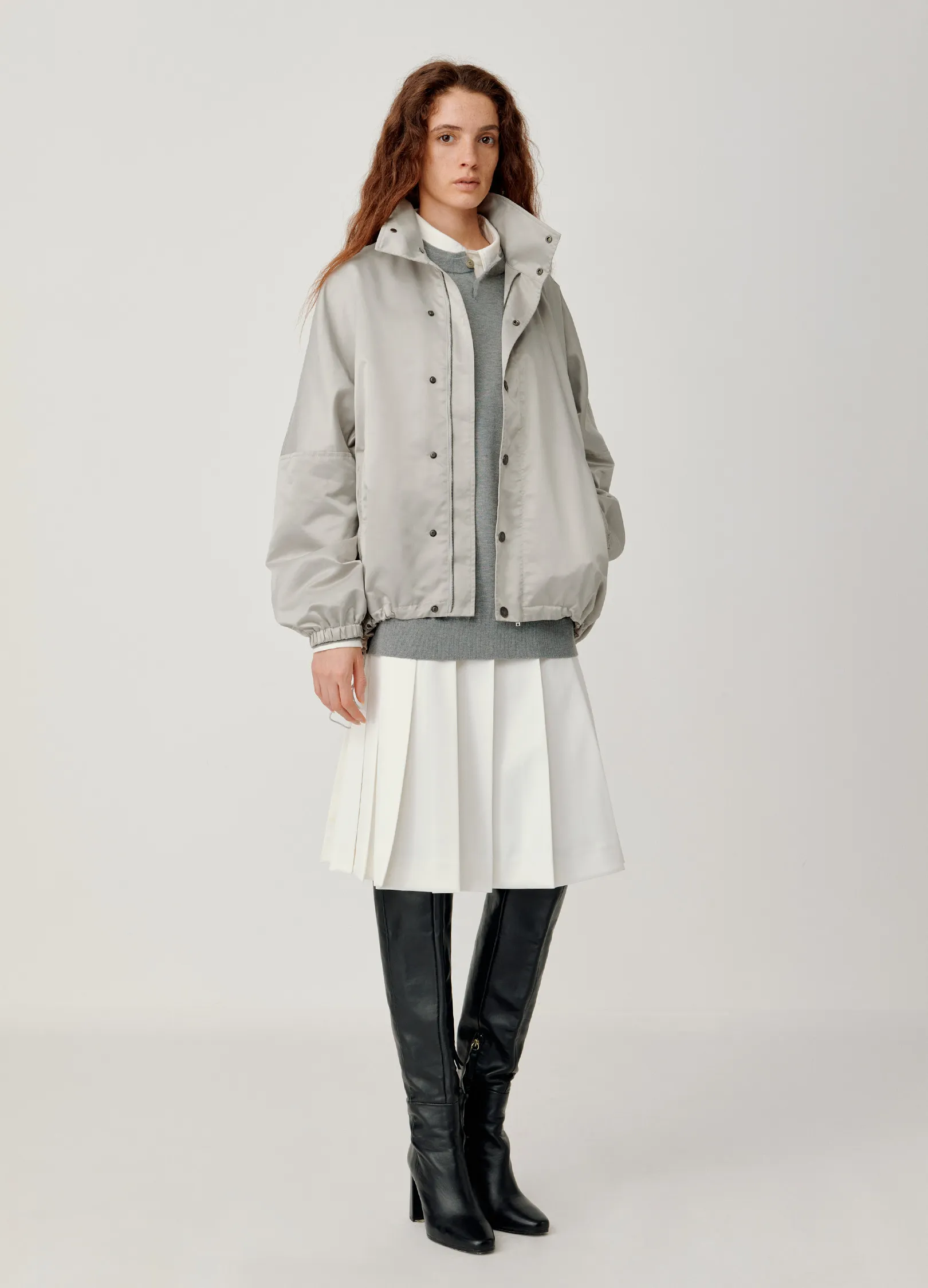 Pleated A-line Skirt - Image 9