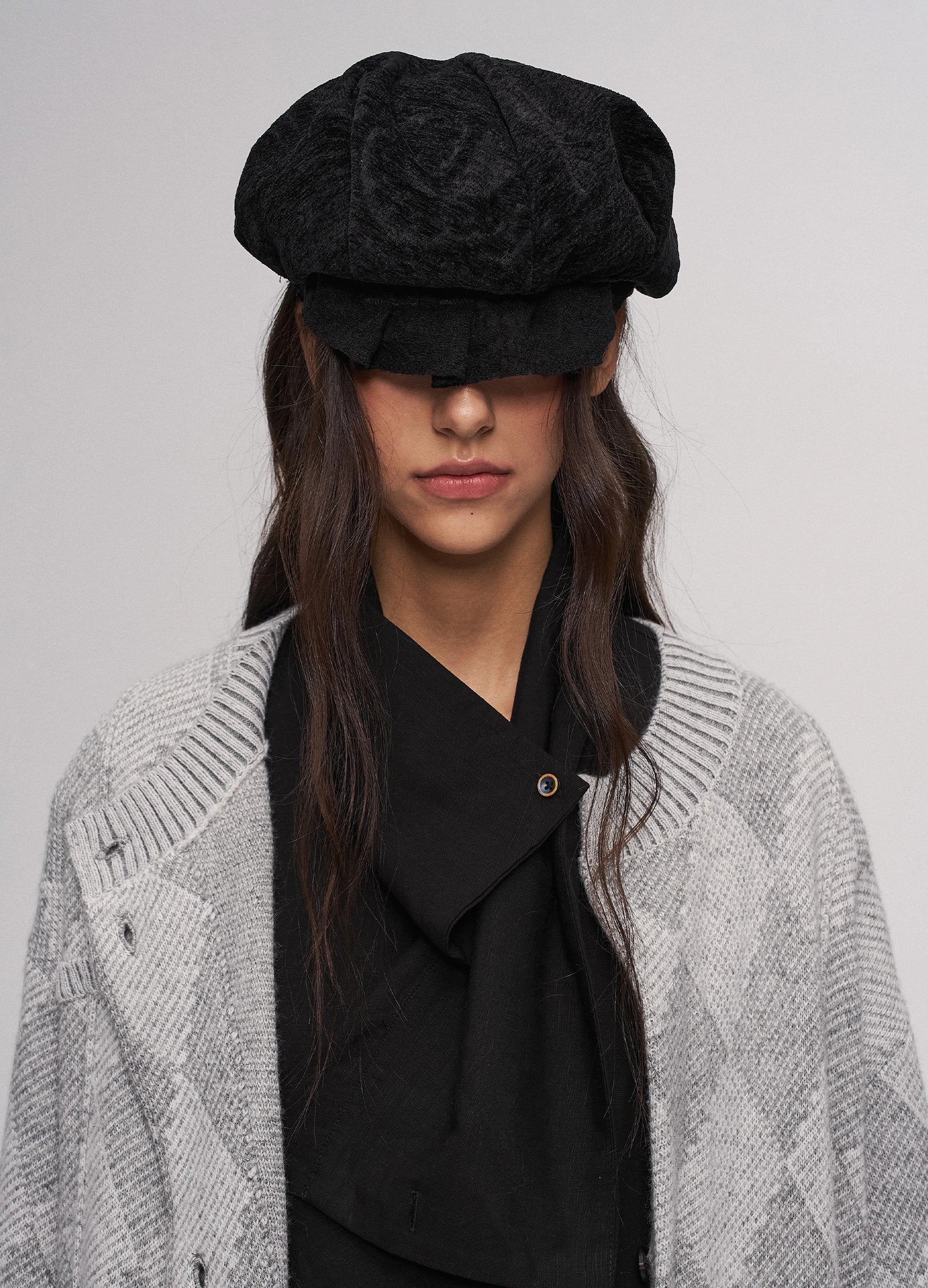 Pleated Brim Hat