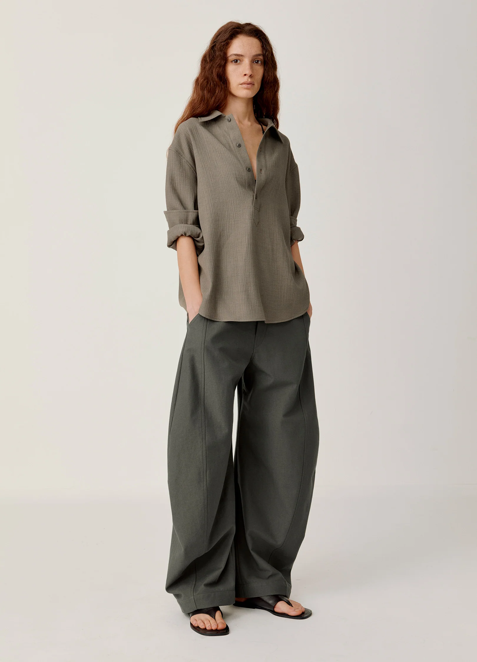 Pleated Casual Shirt - Image 2