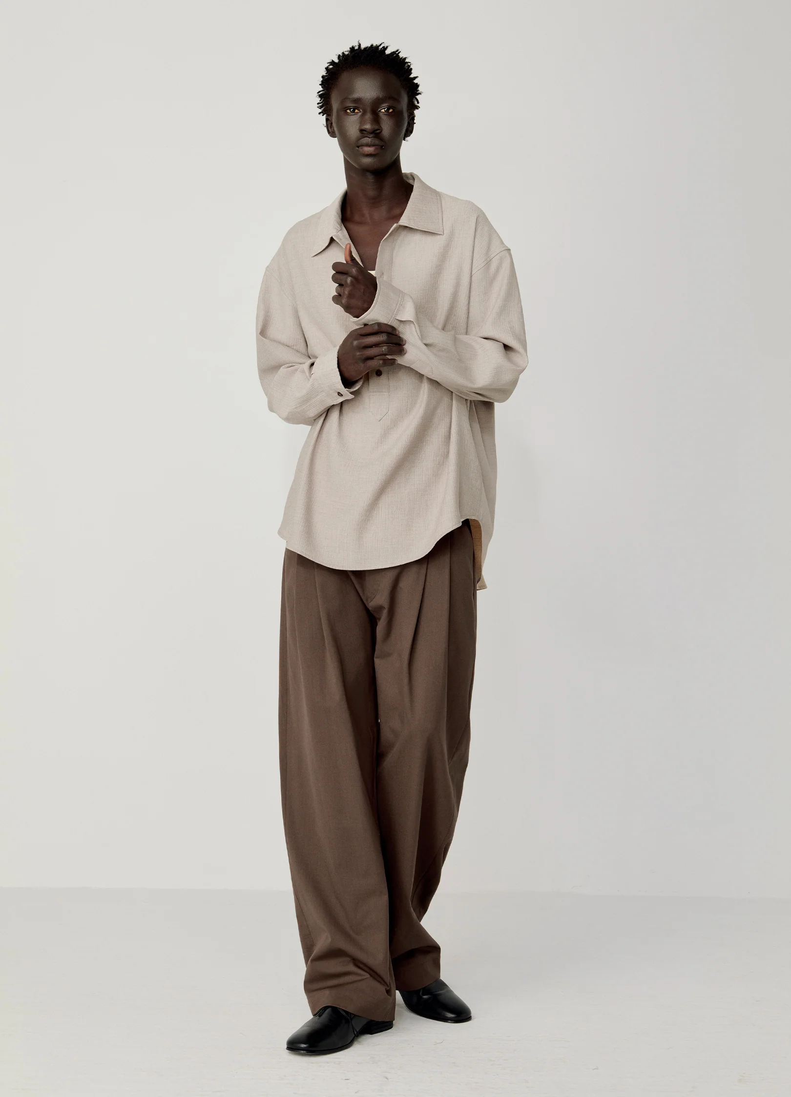 Pleated Casual Shirt - Image 3