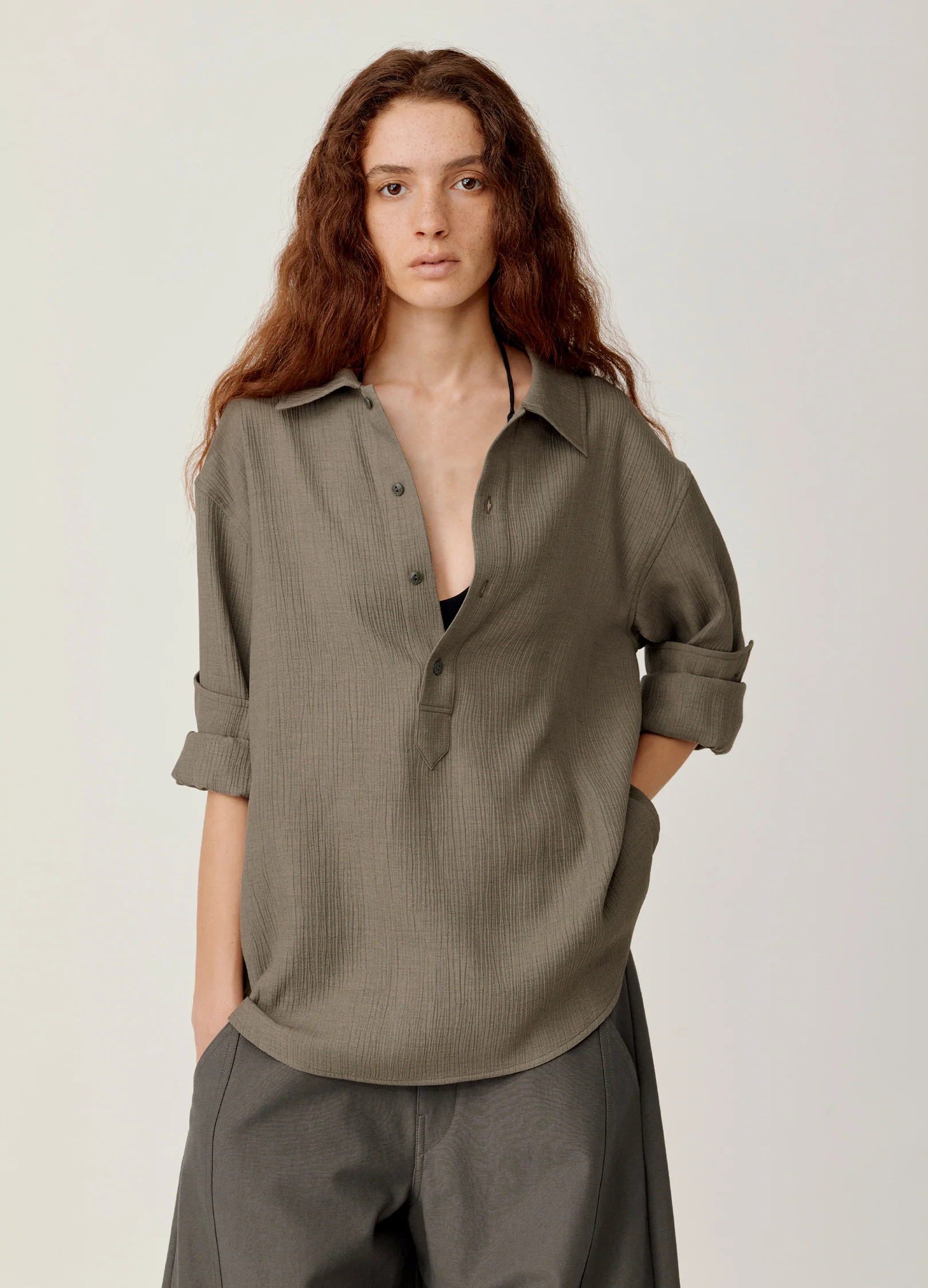 Pleated Casual Shirt - Image 4