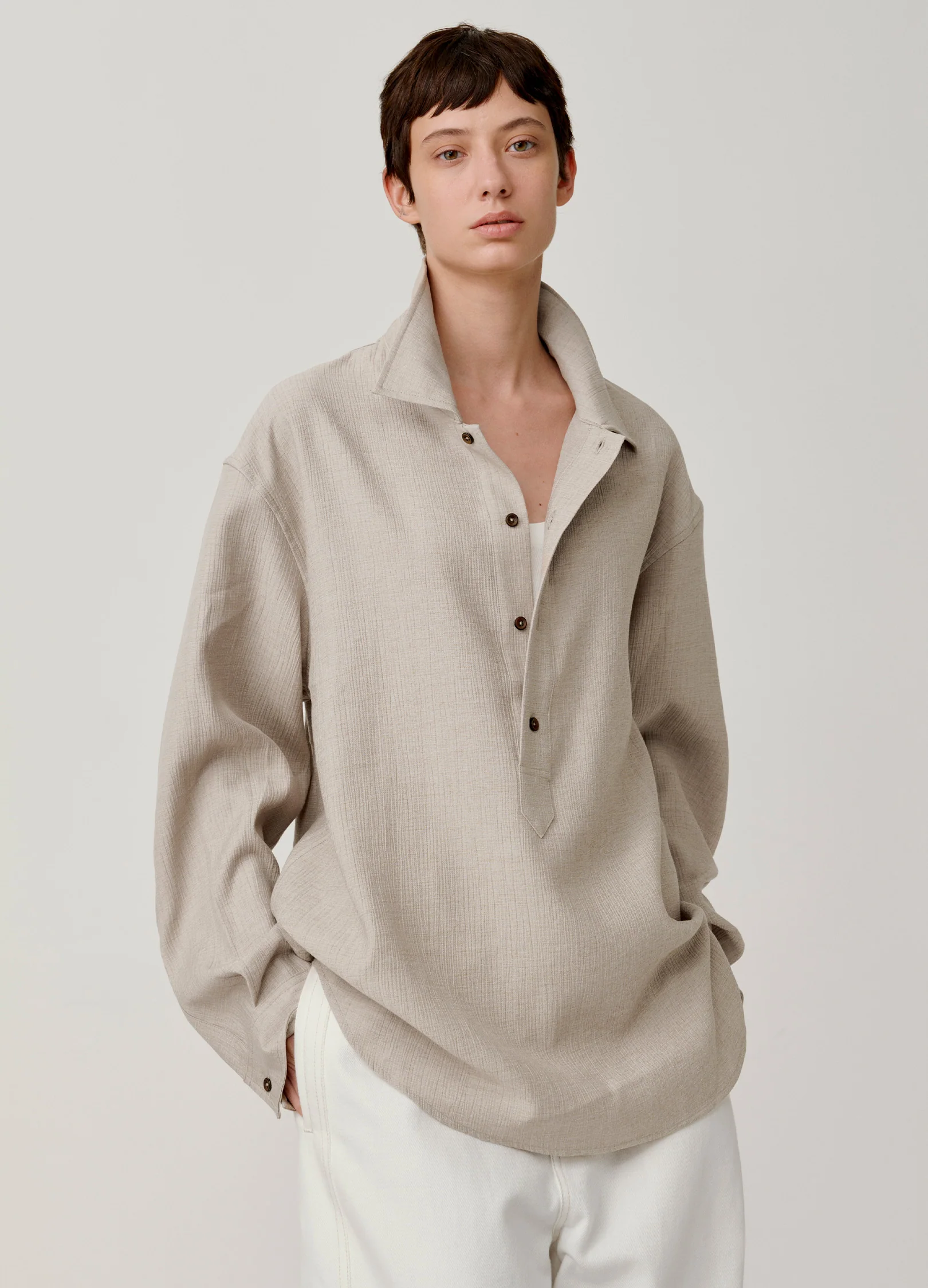 Pleated Casual Shirt - Image 8