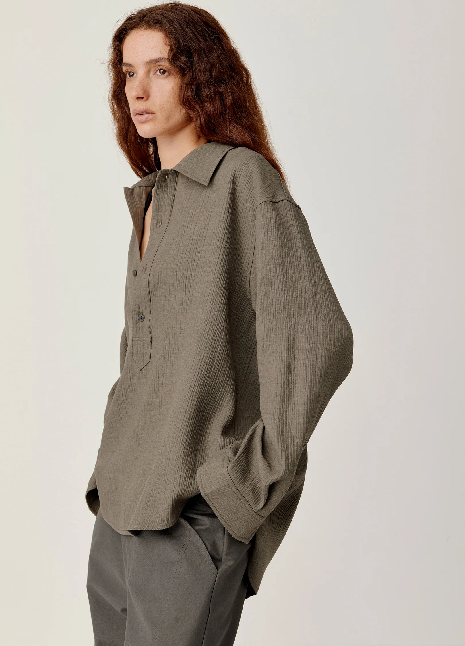 Pleated Casual Shirt - Image 9
