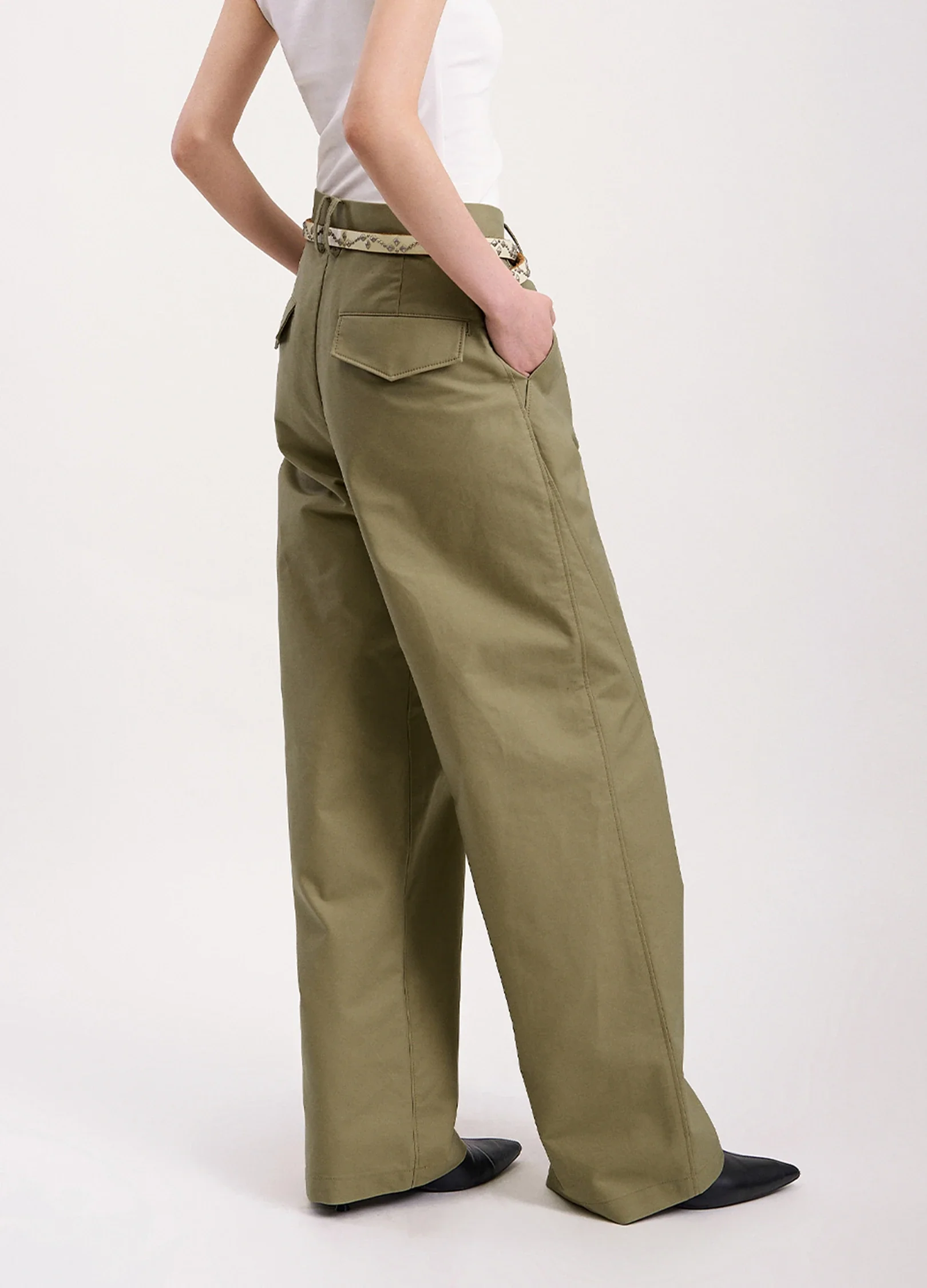 Pleated Chino Trousers - Image 13