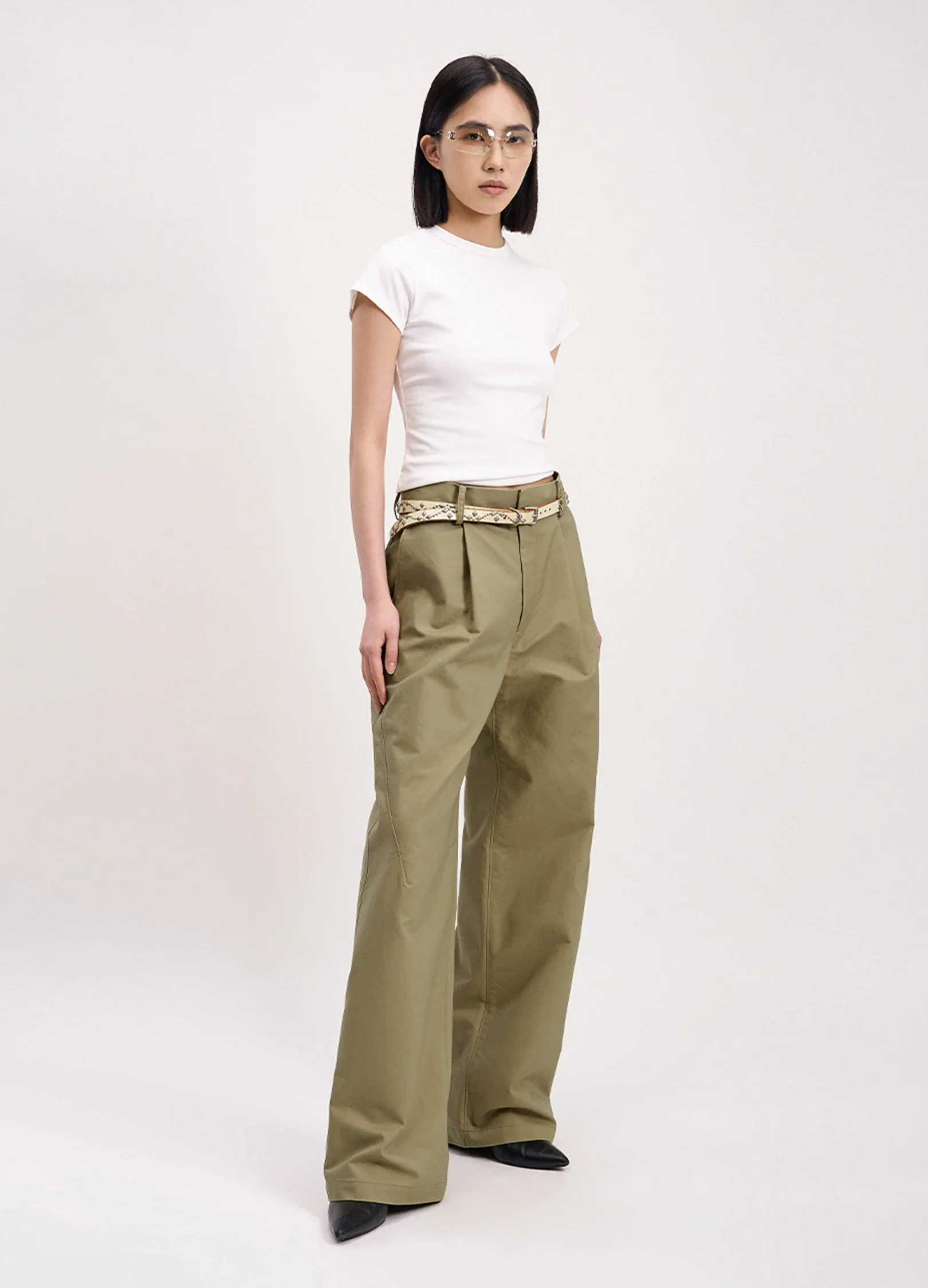 Pleated Chino Trousers - Image 14