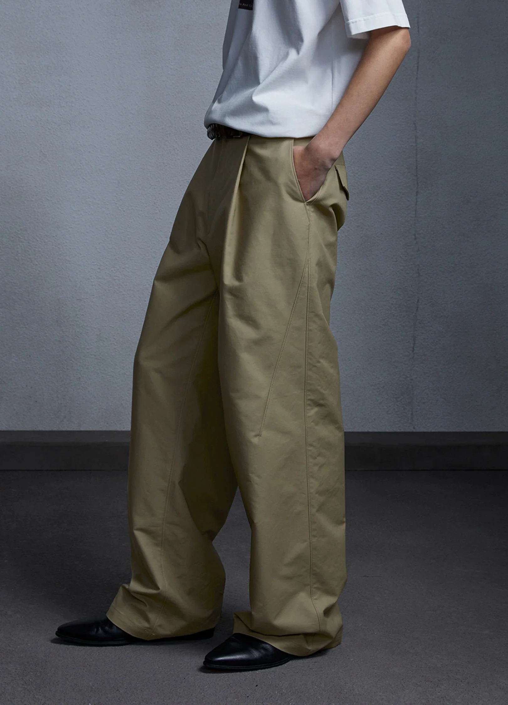 Pleated Chino Trousers - Image 4