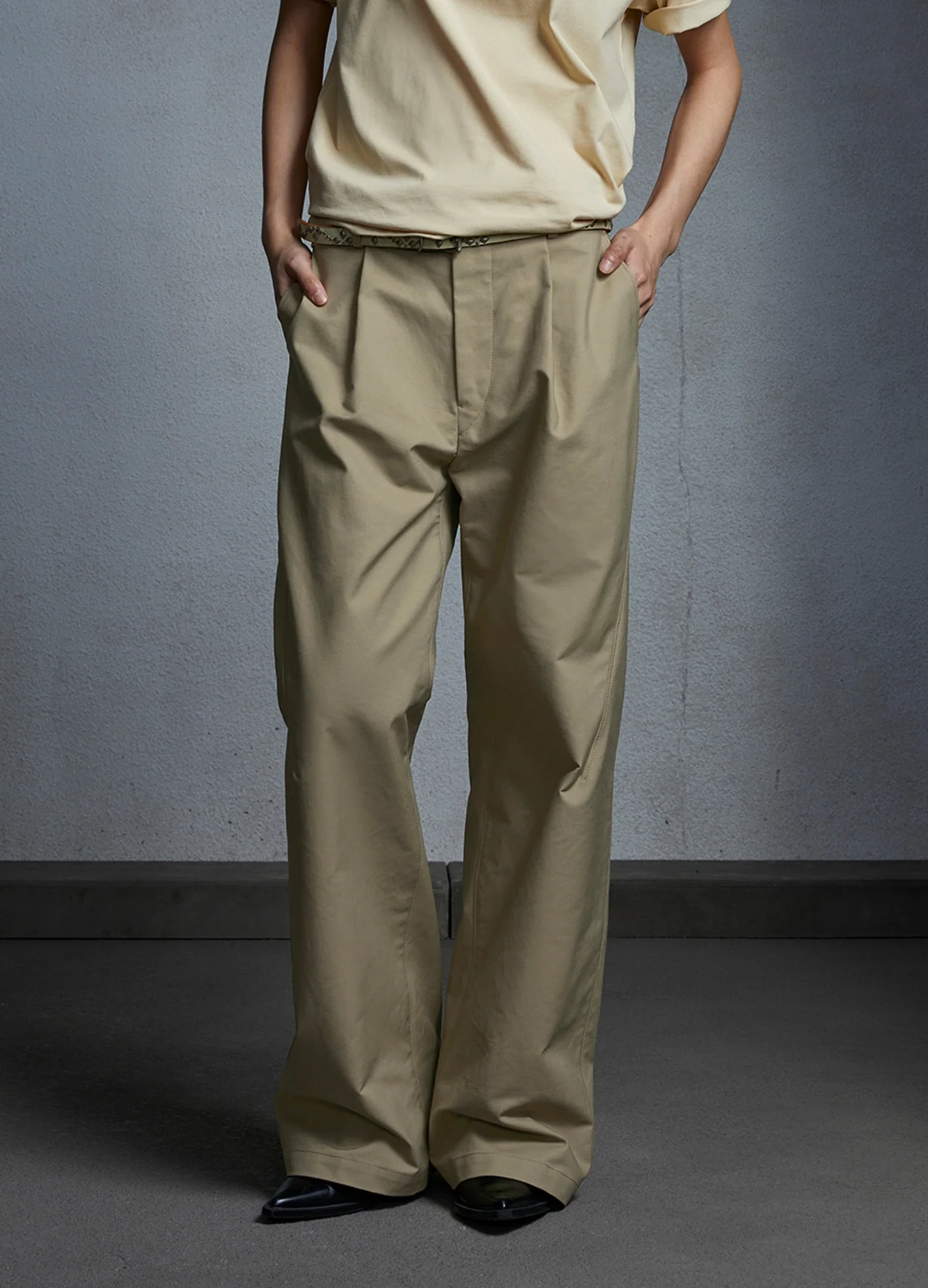 Pleated Chino Trousers - Image 9