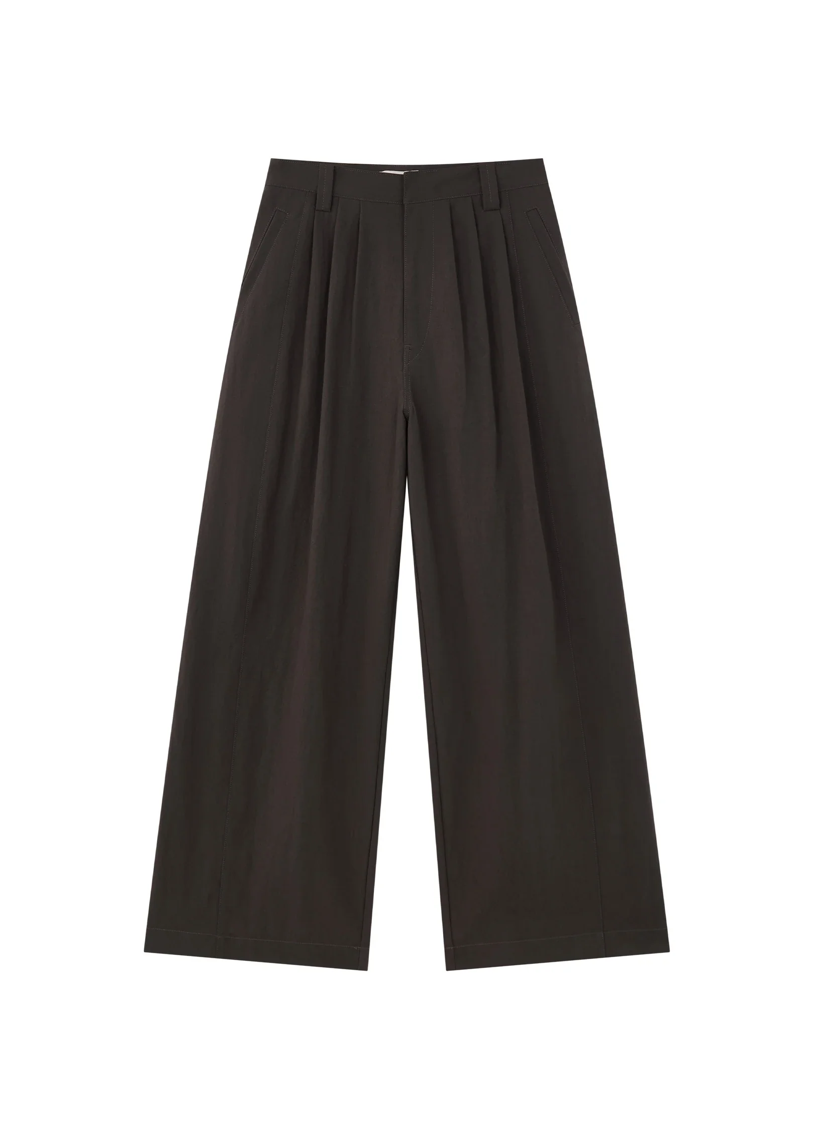 Pleated Cotton Trousers - Image 19