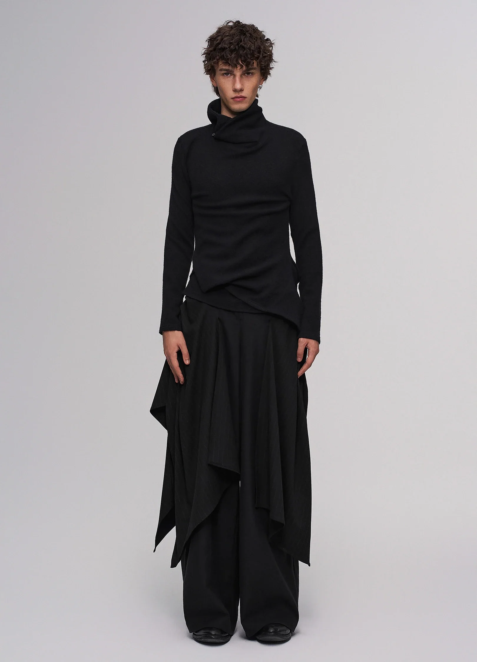 Pleated Fitted Shirt