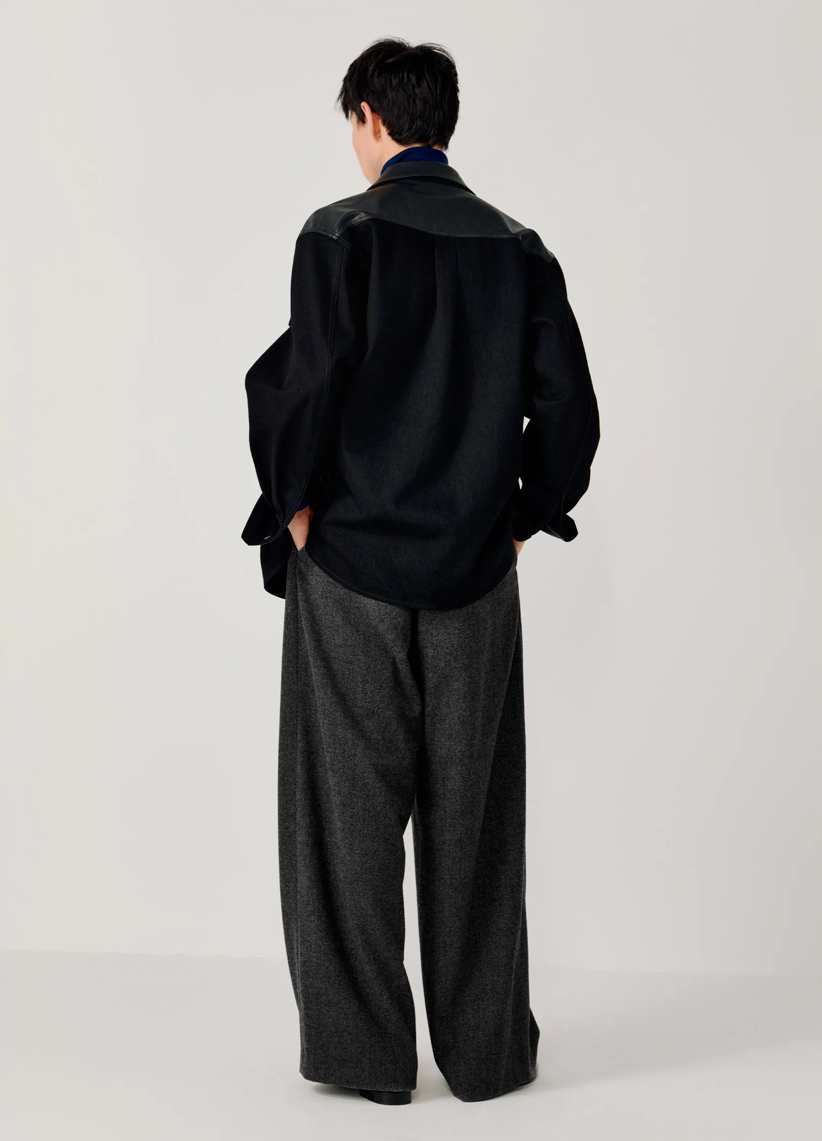 Pleated Knit Trousers - Image 7