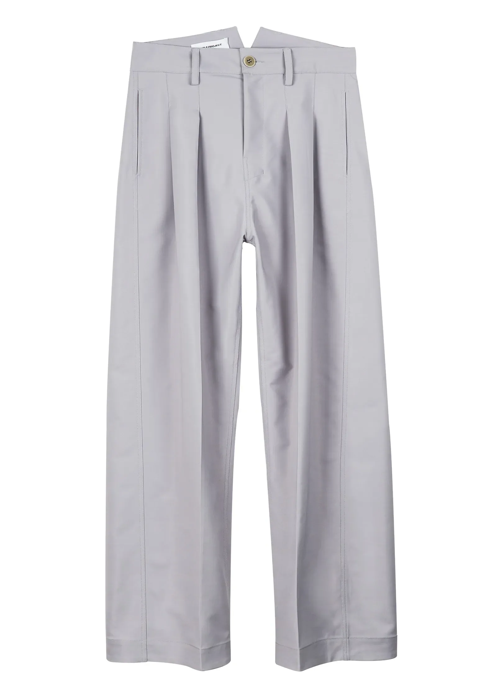 Pleated Light Cotton Trousers - Image 17