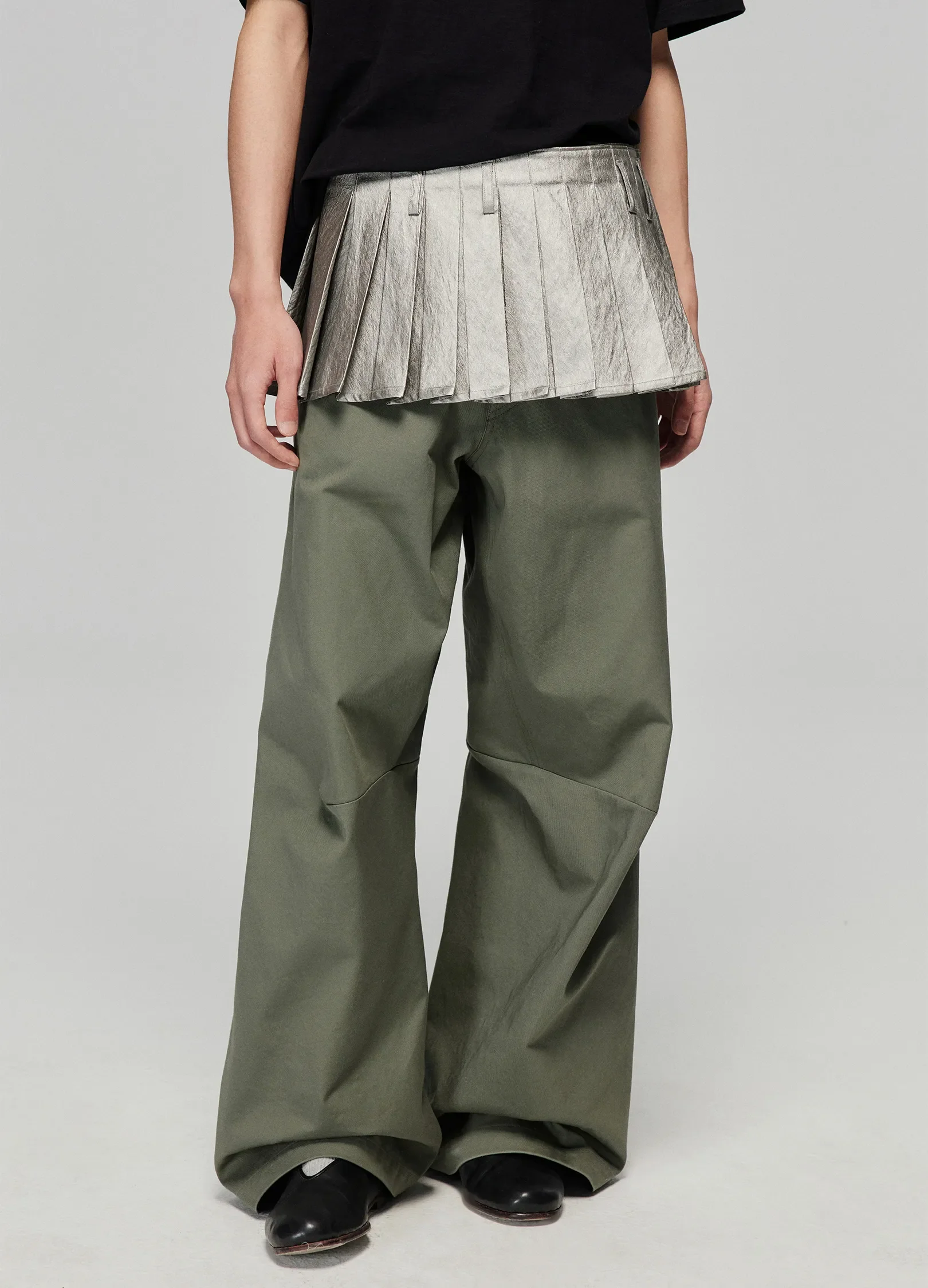 Pleated Miniskirt