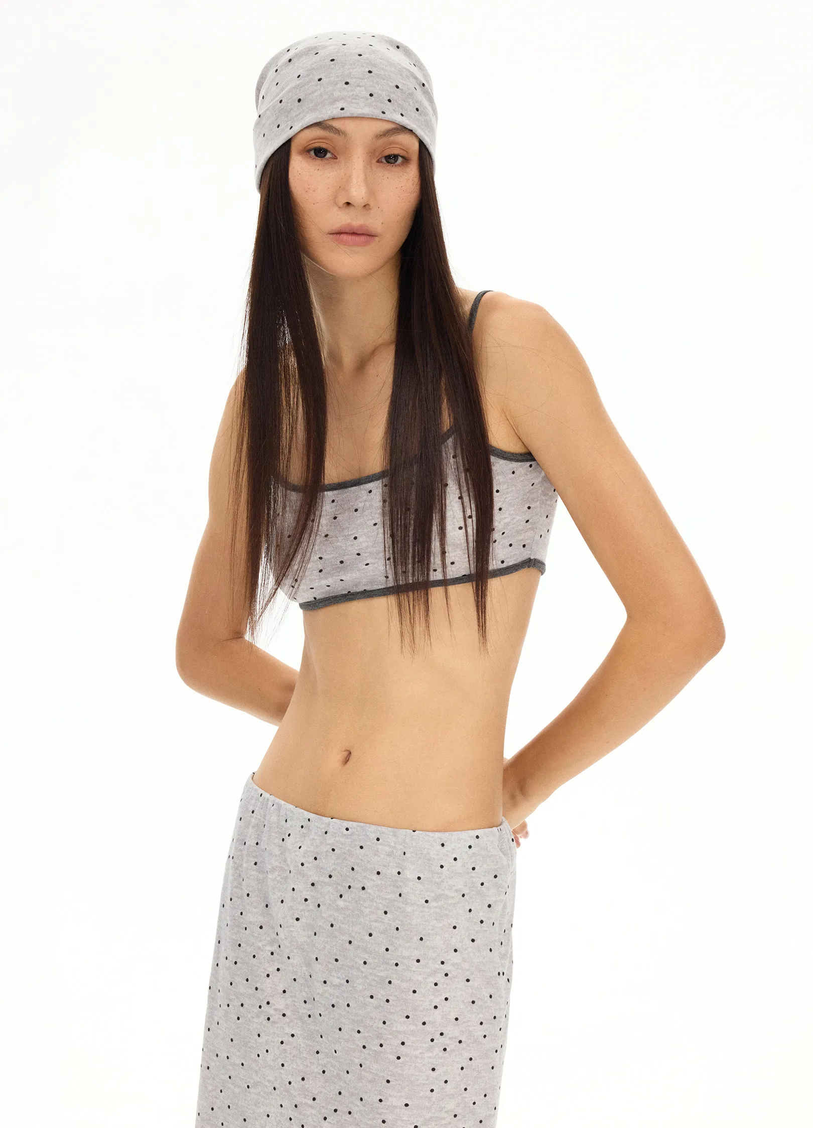 Polka Dot Knitted Bandana - Image 6