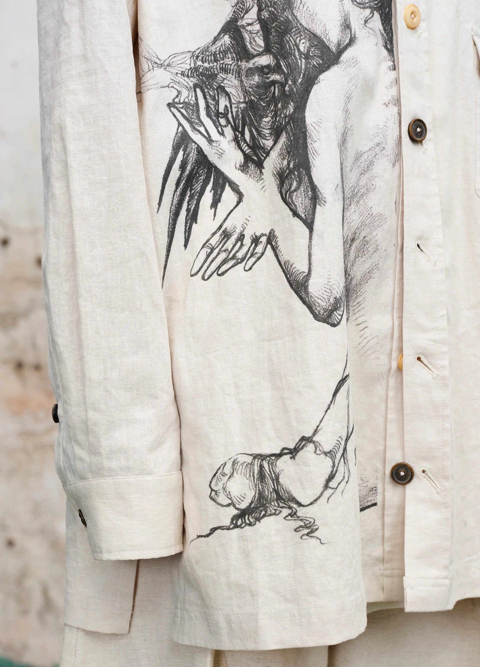 Printed Double Collar Shirt - Image 10