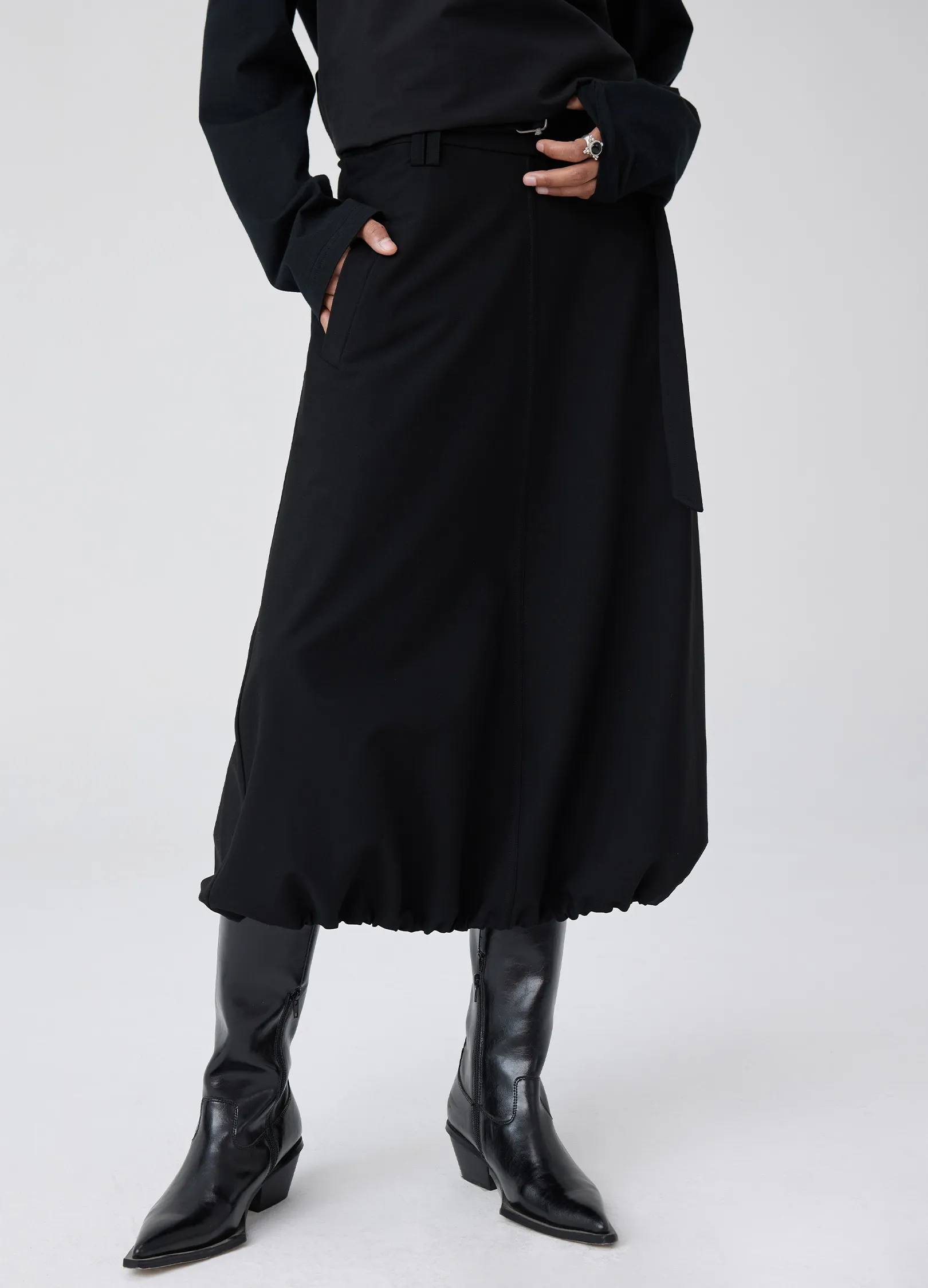 Puff Split Skirt - Image 6