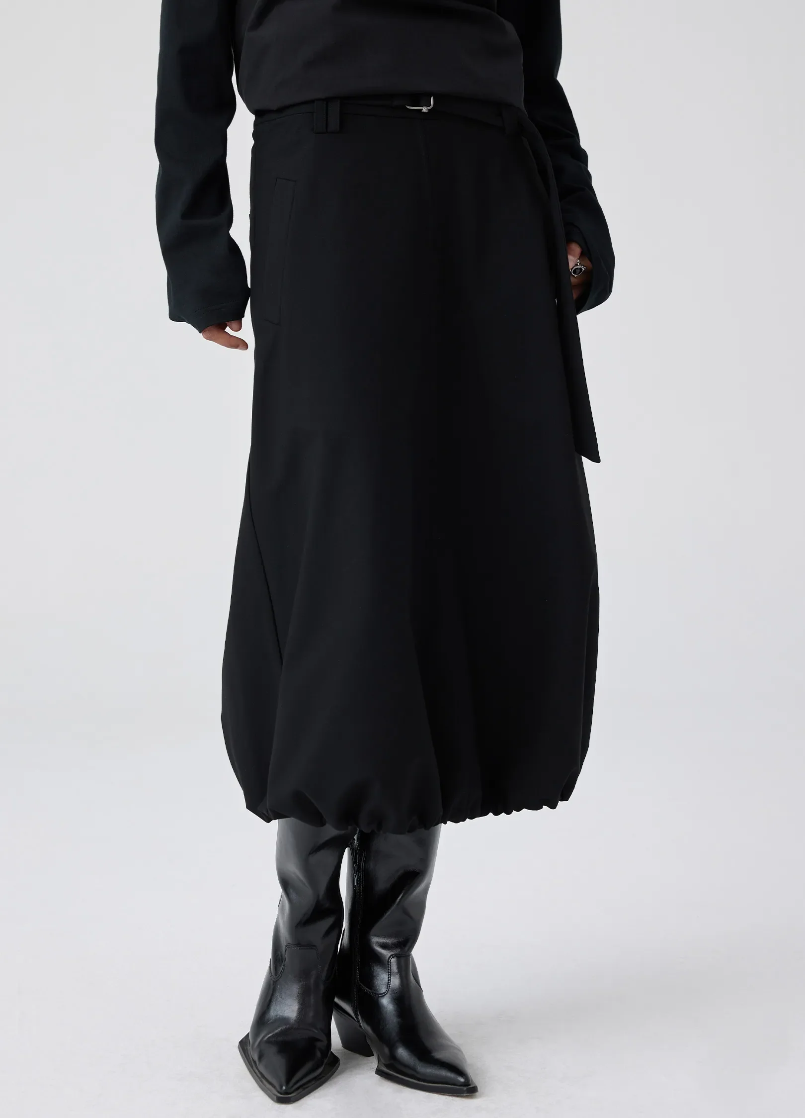 Puff Split Skirt - Image 8